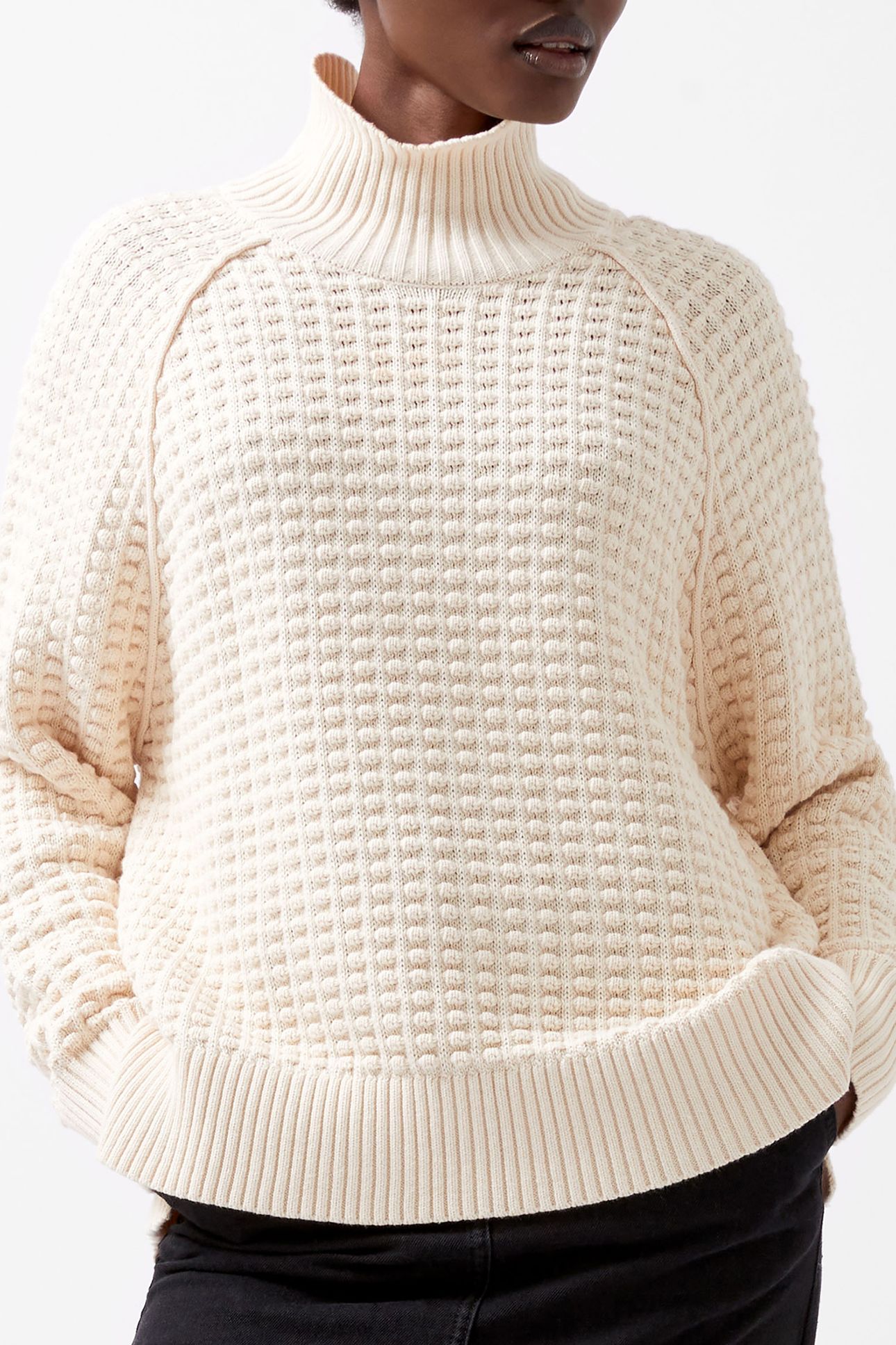 KEYA POPCORN KNIT MOZART JUMPR CREAM 3