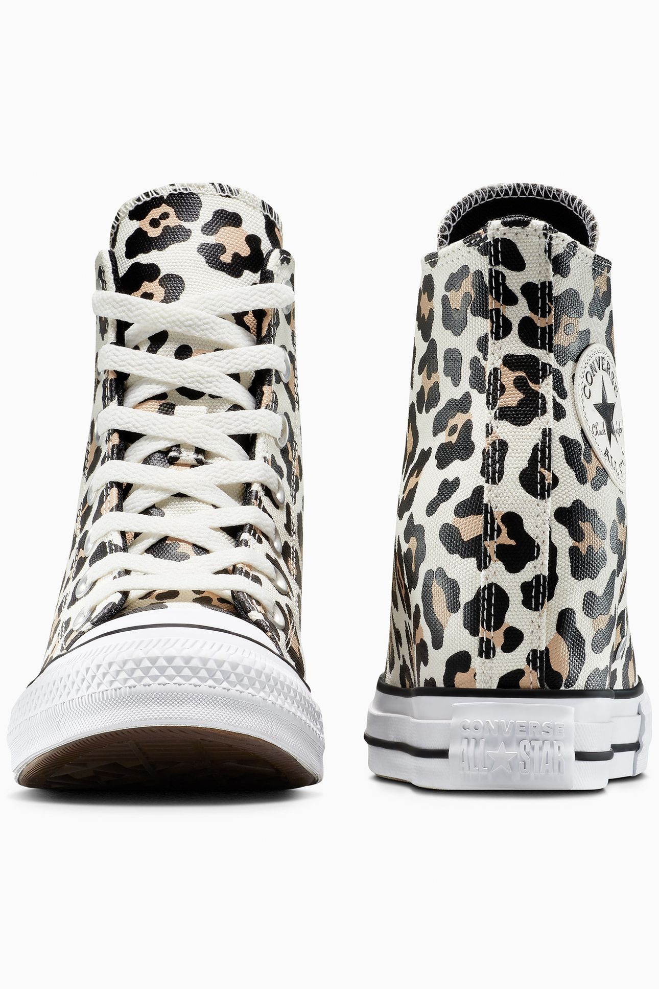 CHUCK TAYLOR ALL STAR WEDGE PLATFORM LEOPARD EGRET/BLACK/COA 7