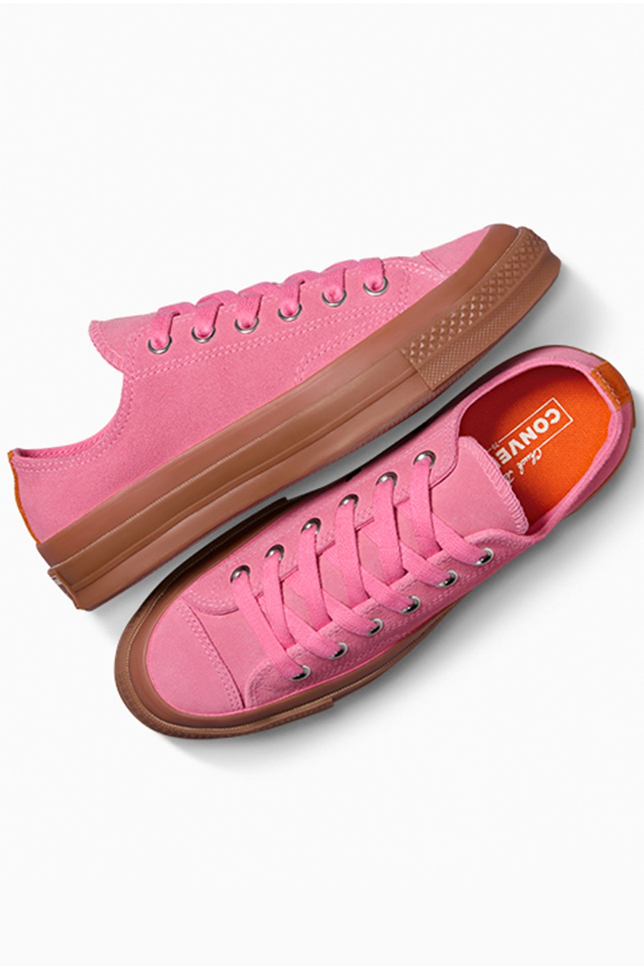 UNISEX CHUCK 70 SUEDE OOPS PINK/GUM HONEY/ORANGE 6