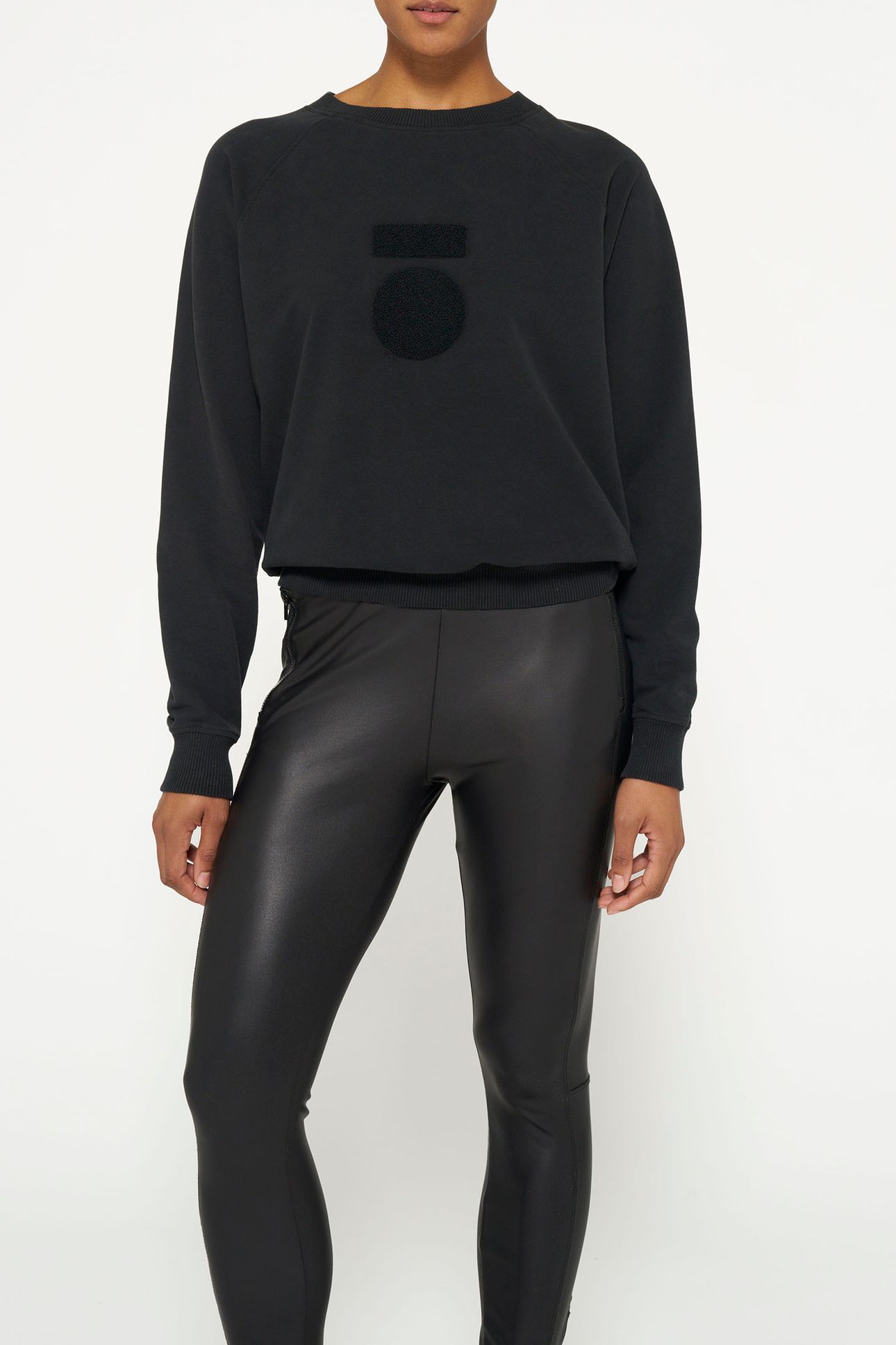 THE LEATHERLOOK LEGGINGS BLACK 6