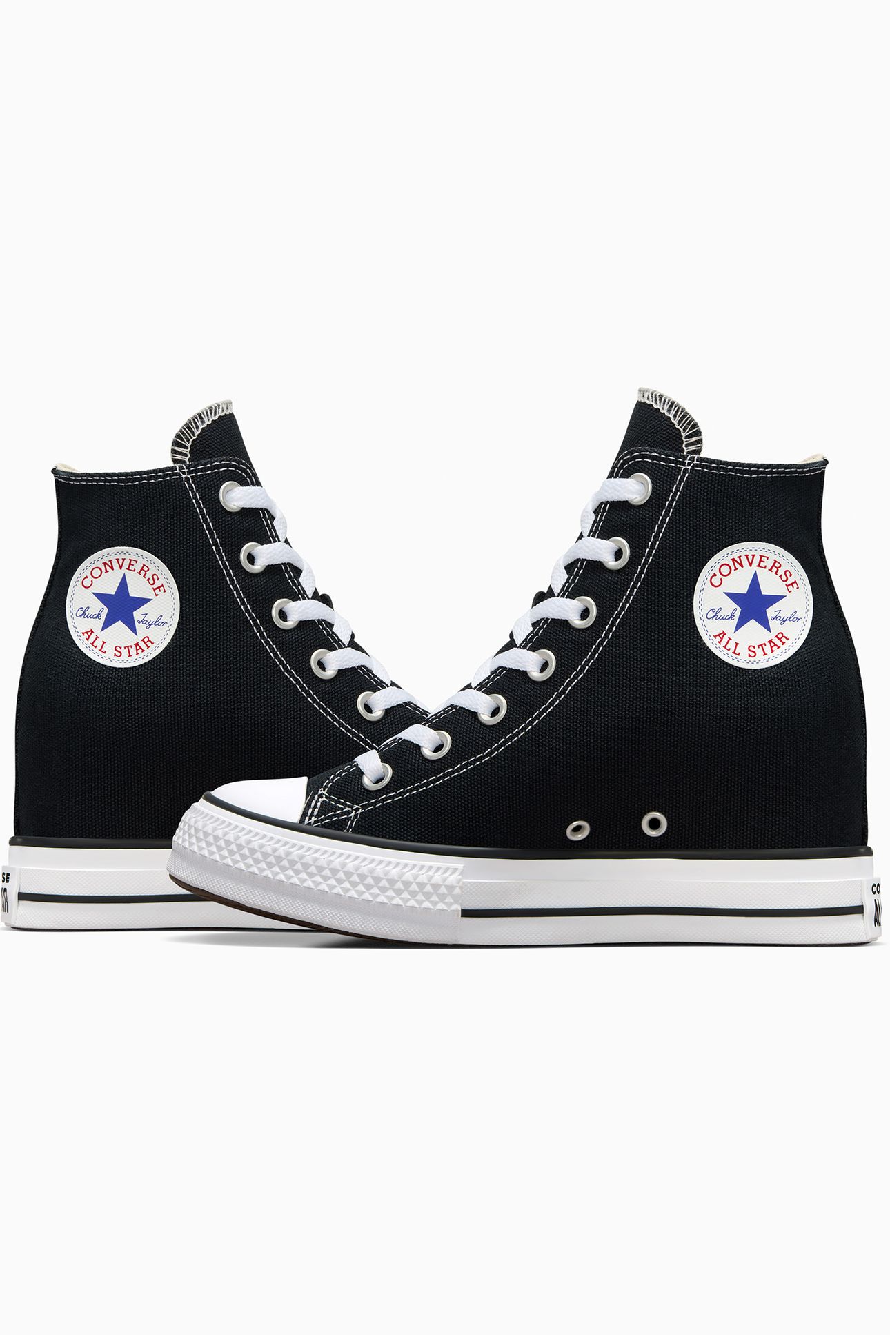 CTAS WEDGE HI BLACK/RED BLACK/RED/NAVY 10