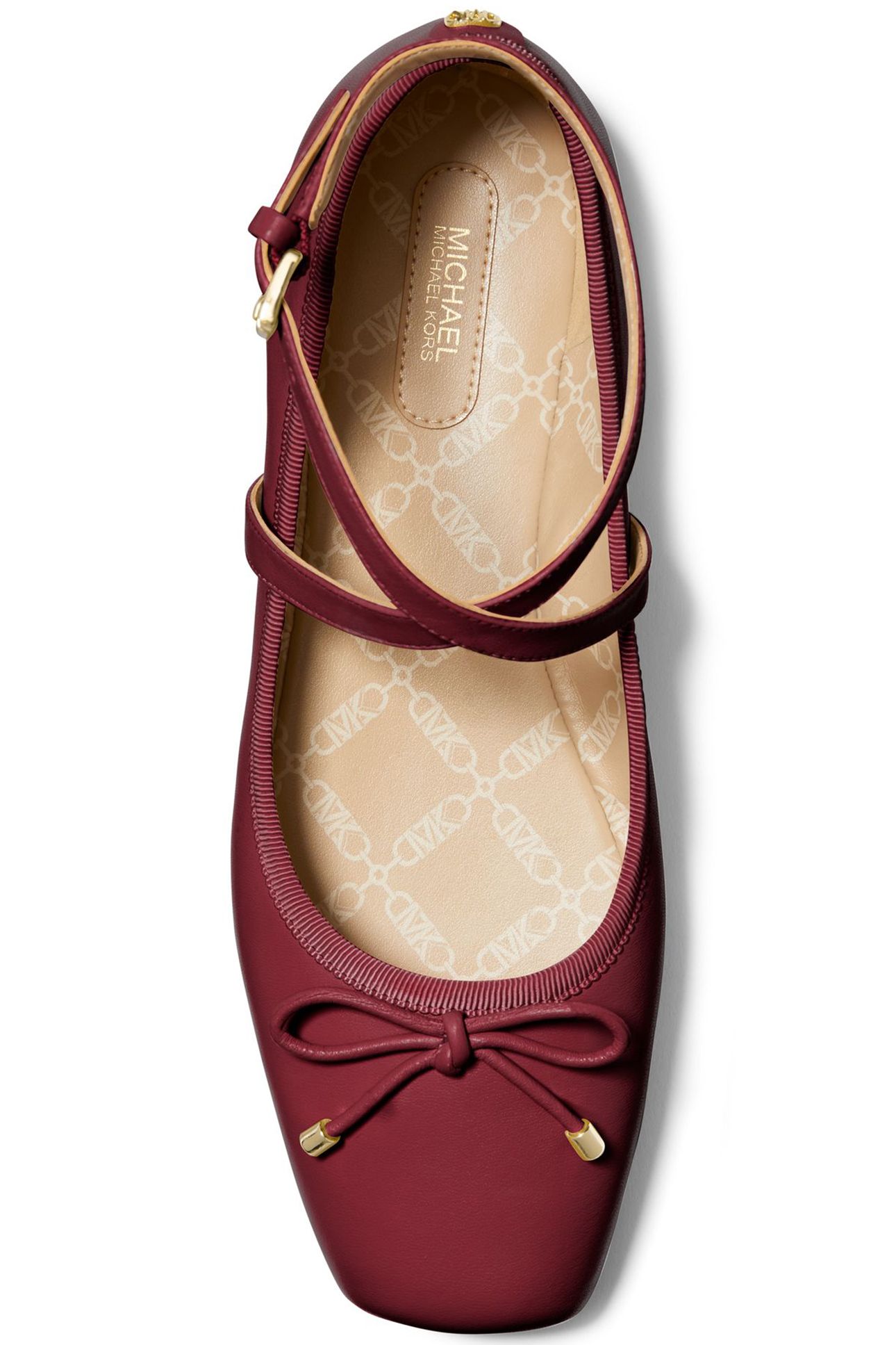 COLLETTE WRAP BALLET SHOE IN RED 3