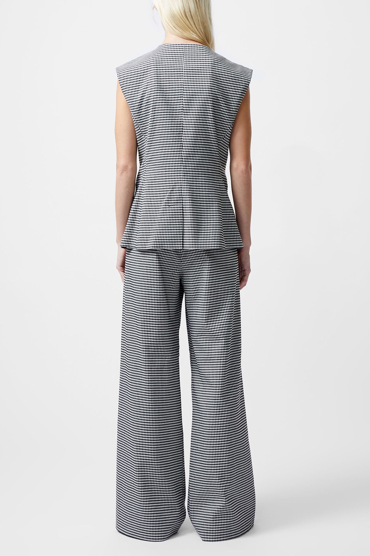 HOLDEN HOUNDSTOOTH WAISTCOAT BLACK/ECRU 3