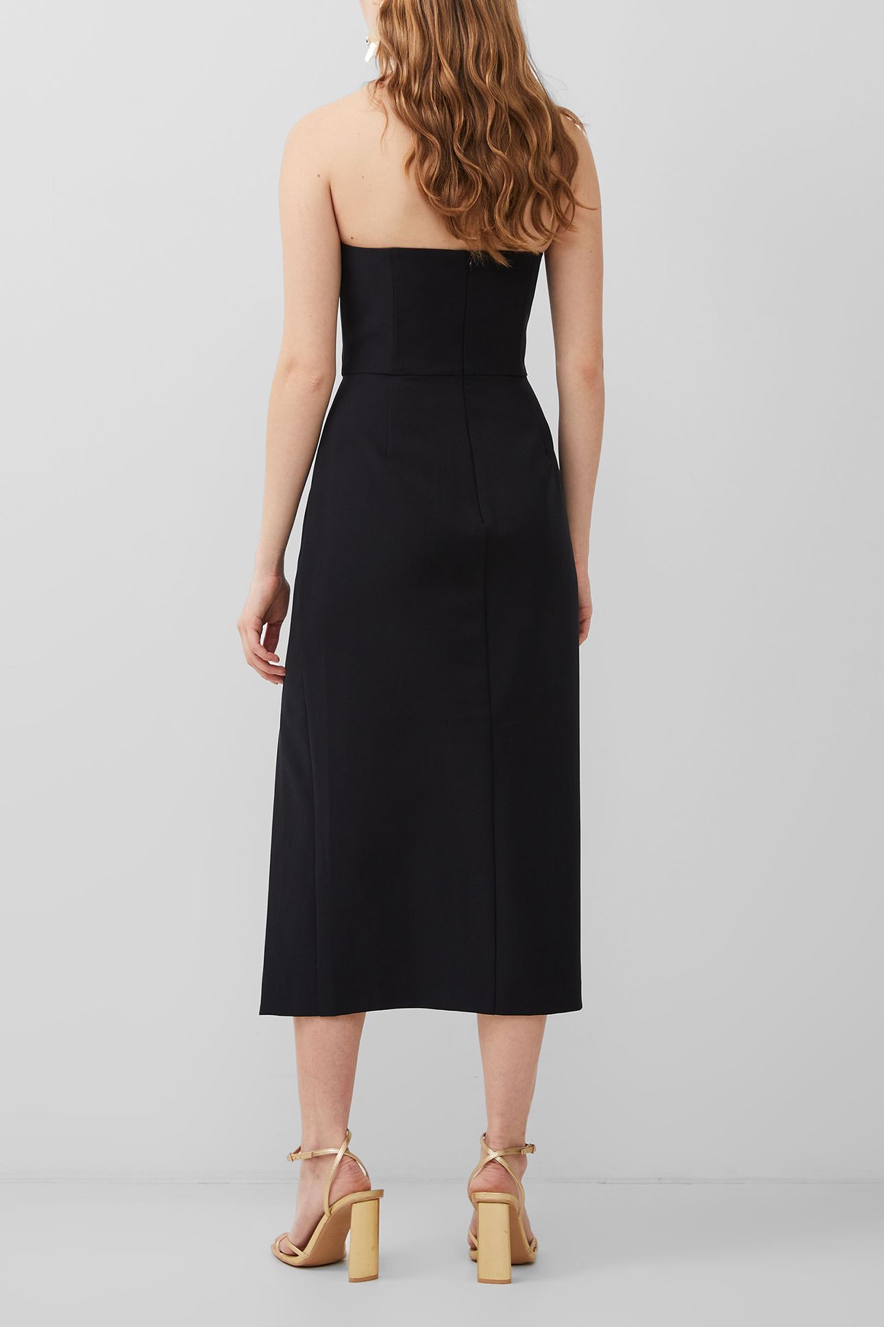 ECHO ORGANZA MIX FRILL MIDI DR BLACKOUT 4