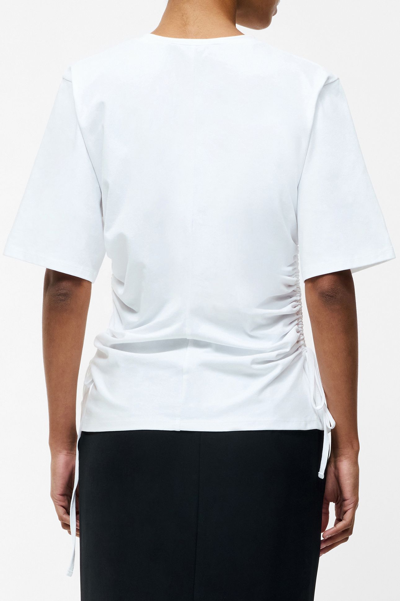 RALLIE DRAWSTRING T SHIRT LINEN WHITE 2