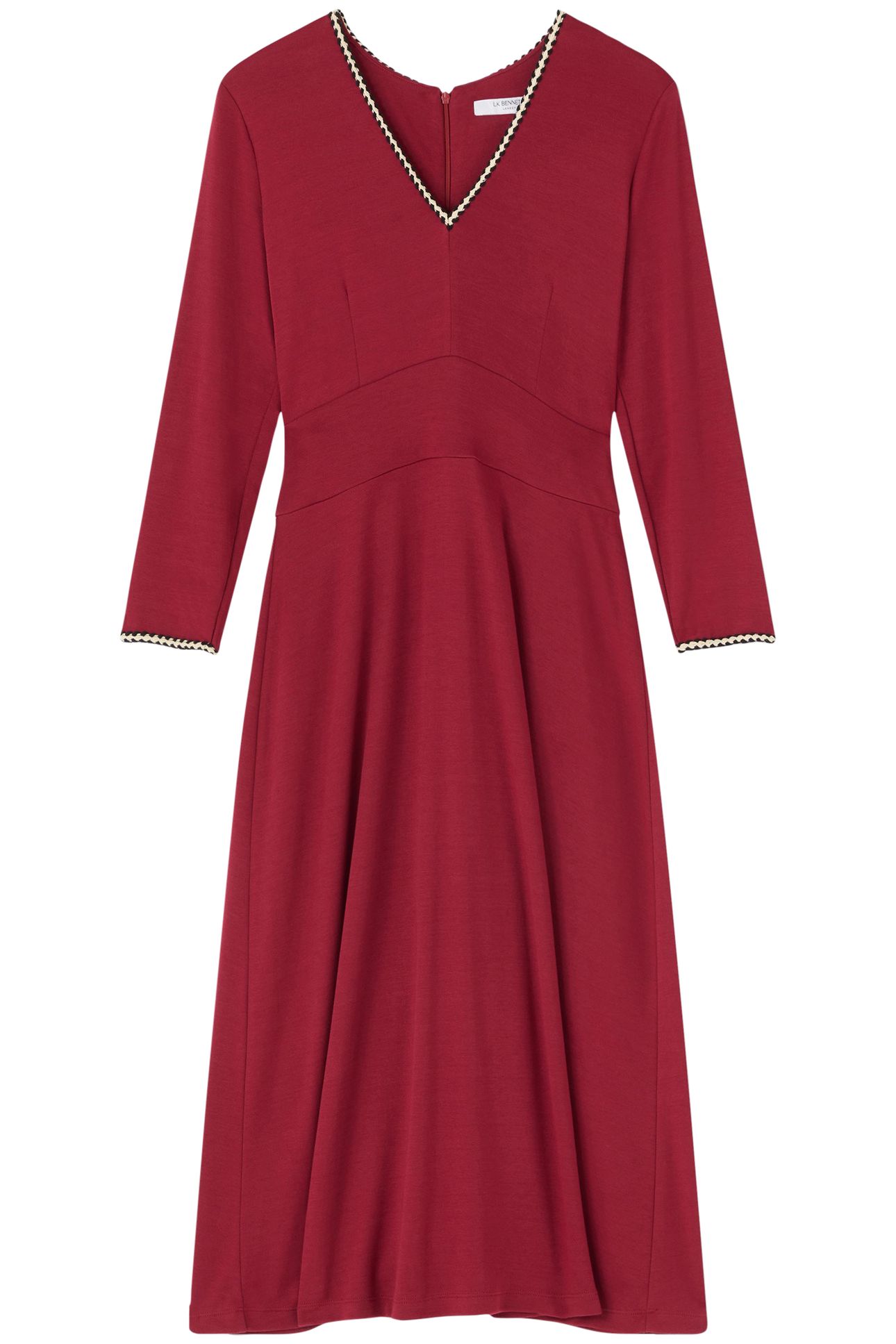 DR ASTRID PONTE DRESS DARK RED 4