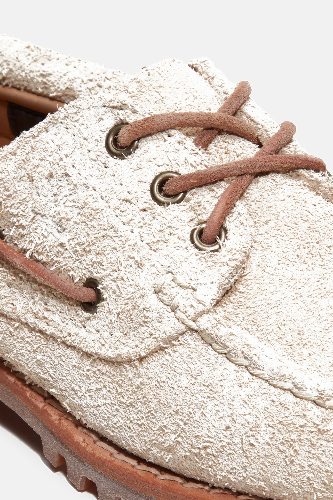 BOAT SHOE NATURAL SUEDE 9