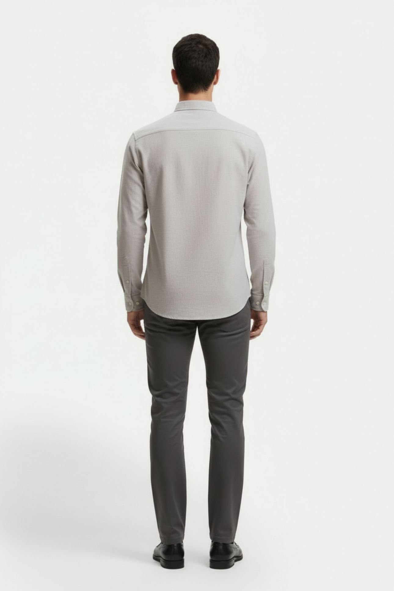 OXFORD LONG SLEEVE SHIRT STONE 2