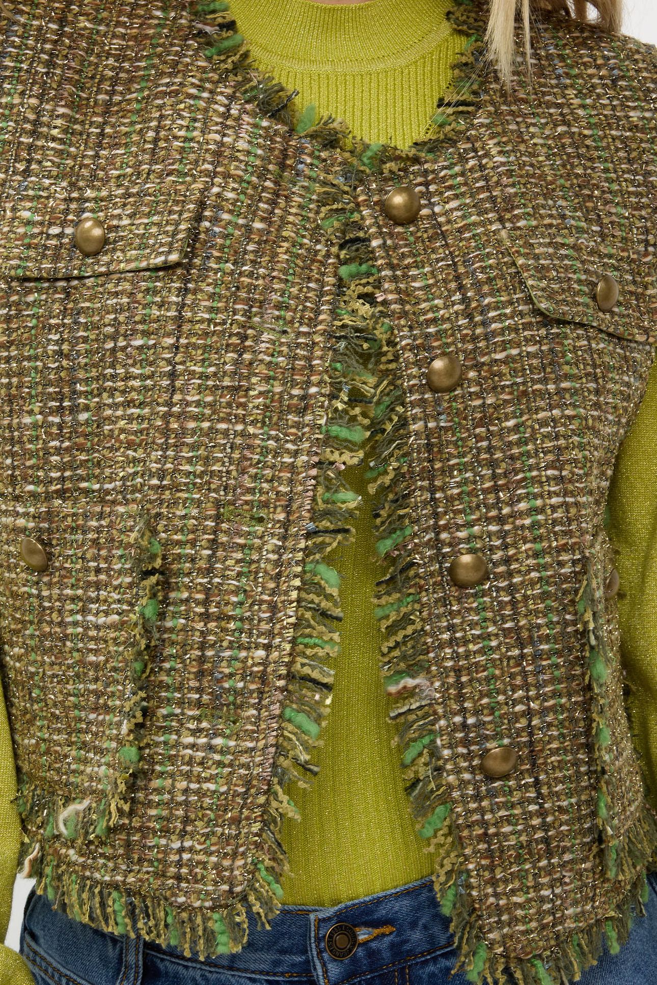 GILET TWEED MULTI COLOR 8
