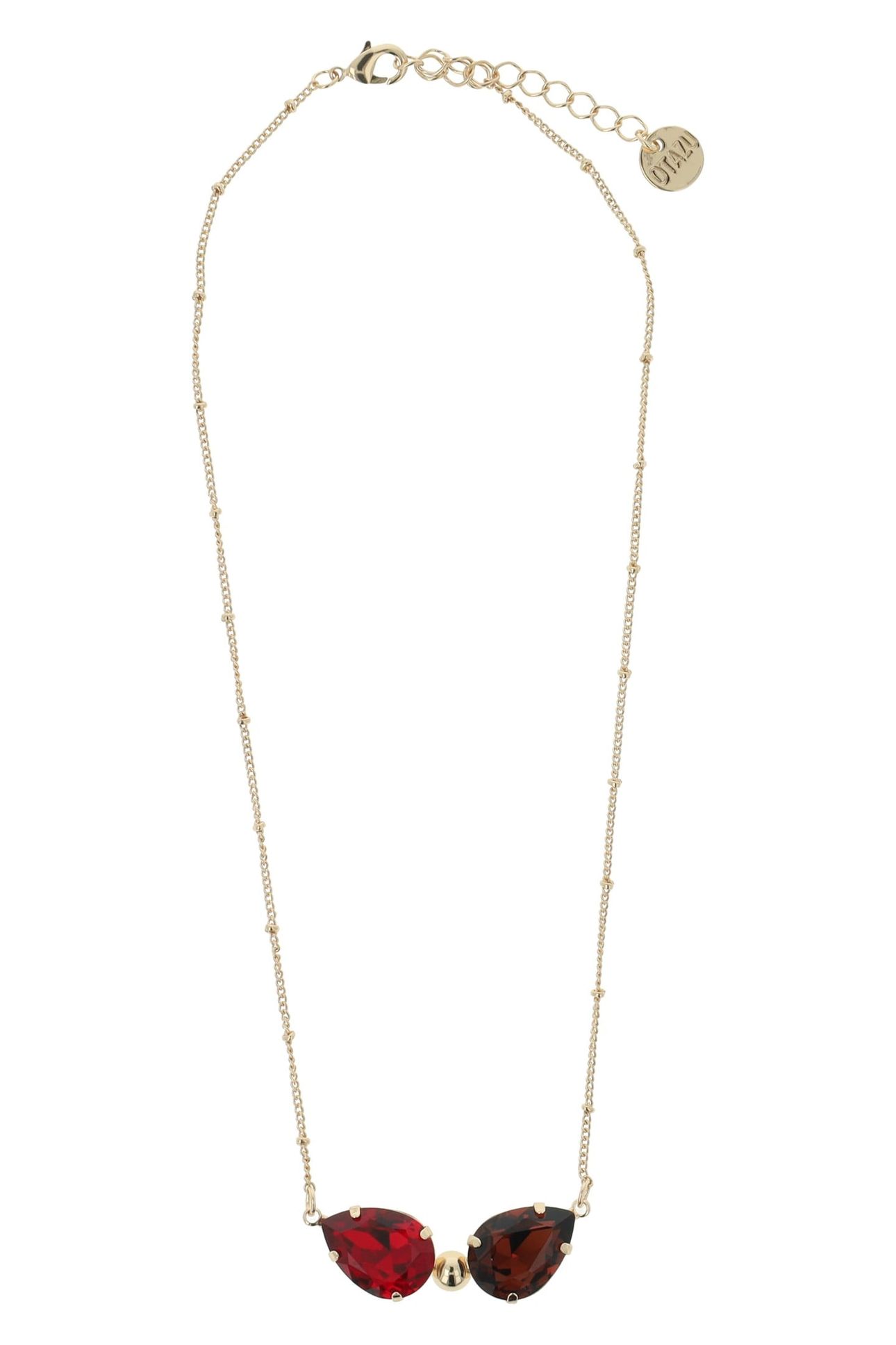 CLASSIC DROP NECKLACE RED 1