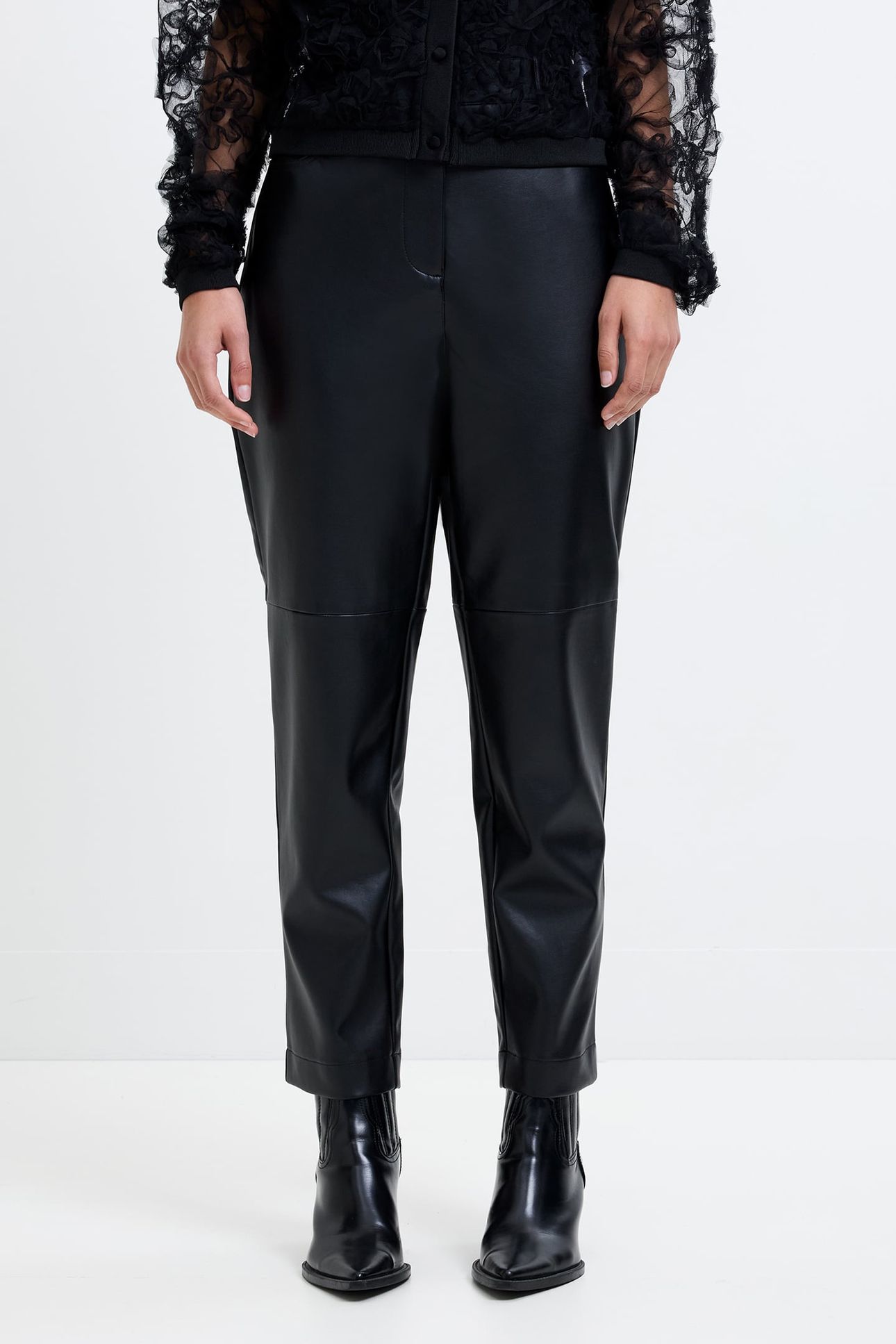 PU TROUSERS BLACK 1