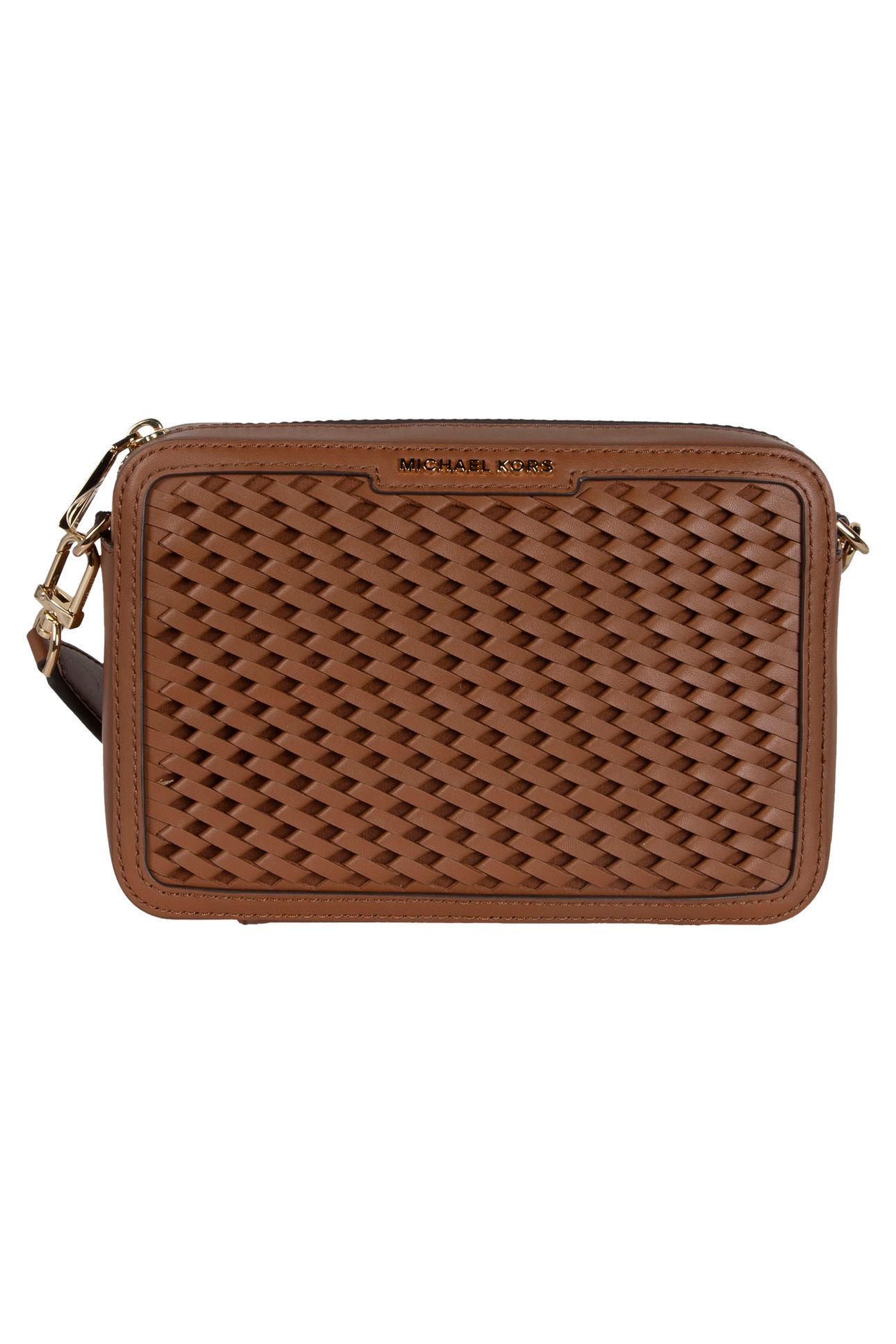 LEATHER CAMERA CROSS BODY BAG IN BROWN 2
