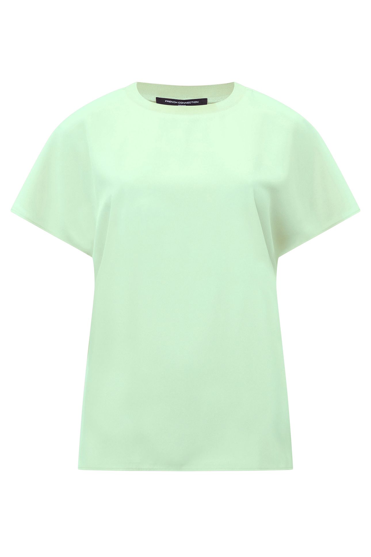 CAPRIANA CREPE CREW NK TOP APPLE GREEN 4