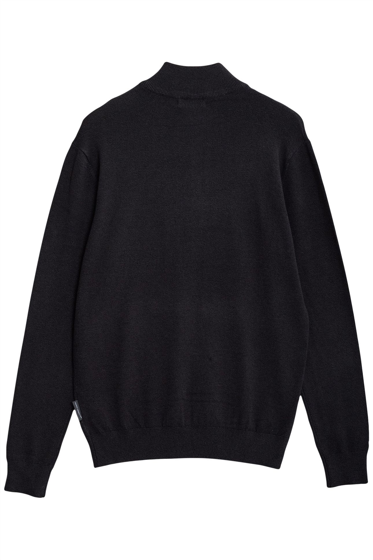 HALF ZIP LUXE CHARCOAL MEL 2