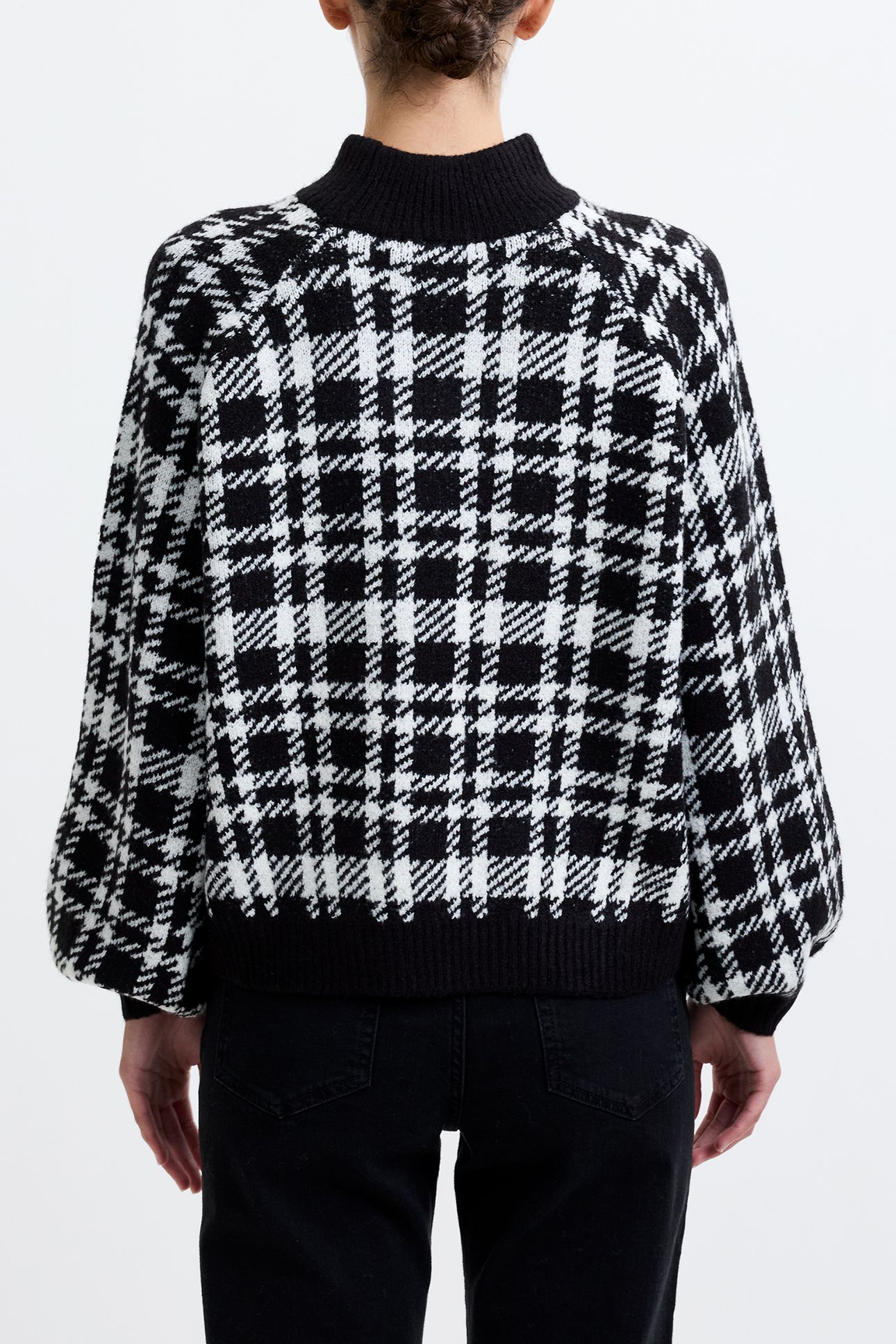 CHECK CREW BLACK / IVORY 2