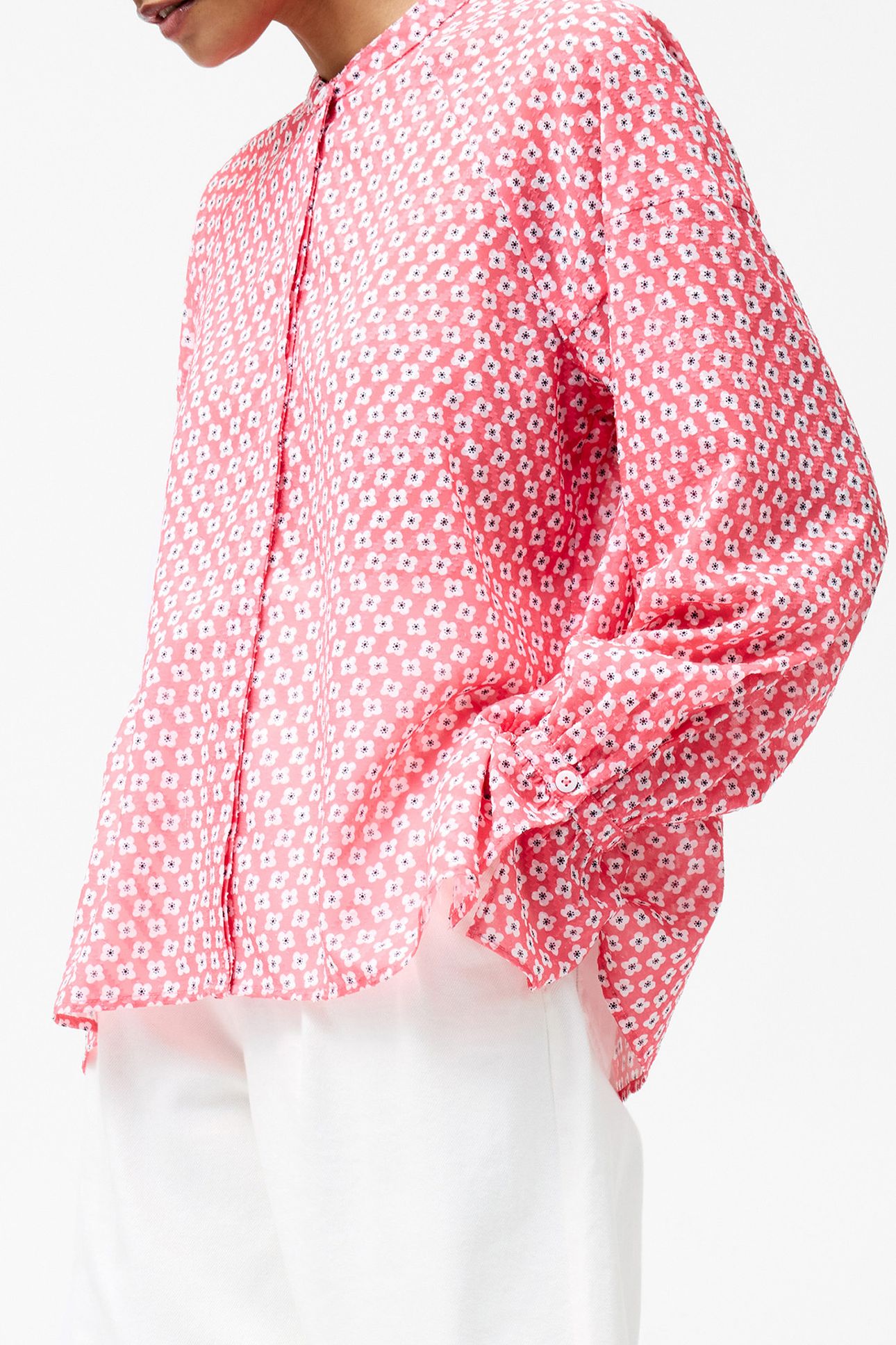 ABILENE FIL COUPE SHIRT RASPBERRY PINK 4