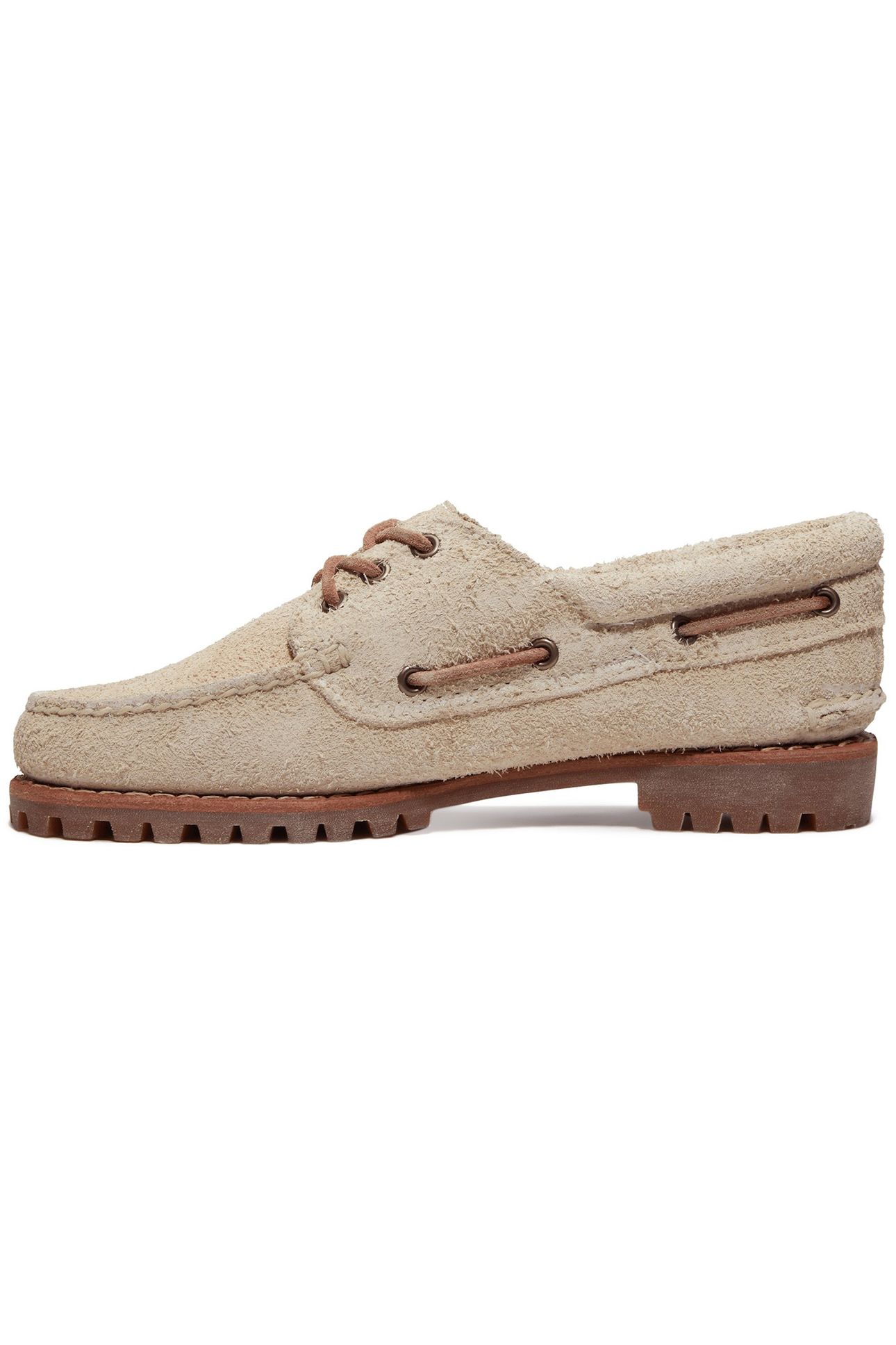BOAT SHOE NATURAL SUEDE 2