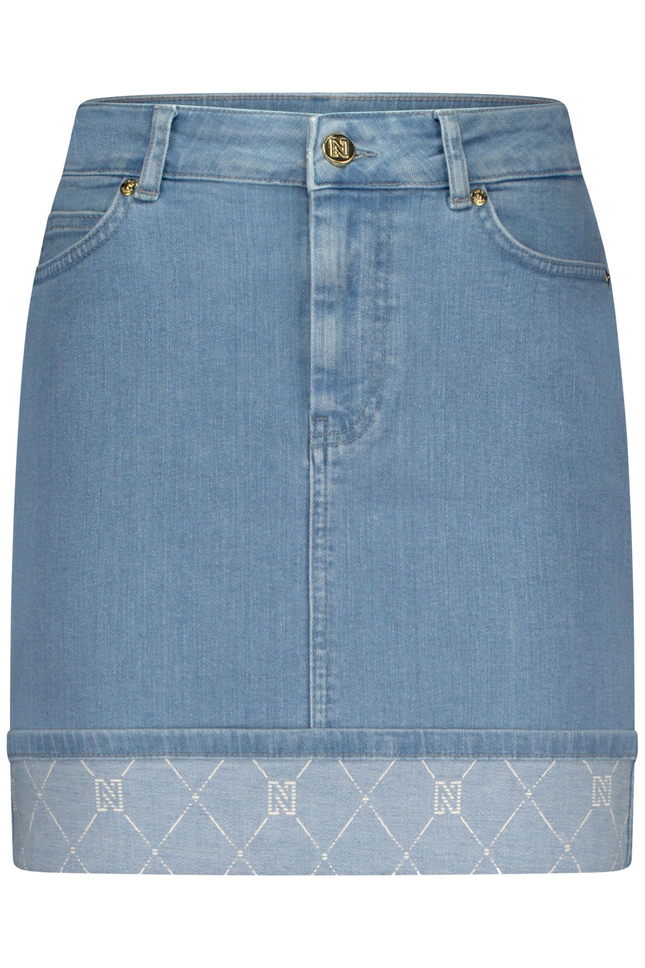 HOXTON BLUE SKIRT LIGHT BLUE 2