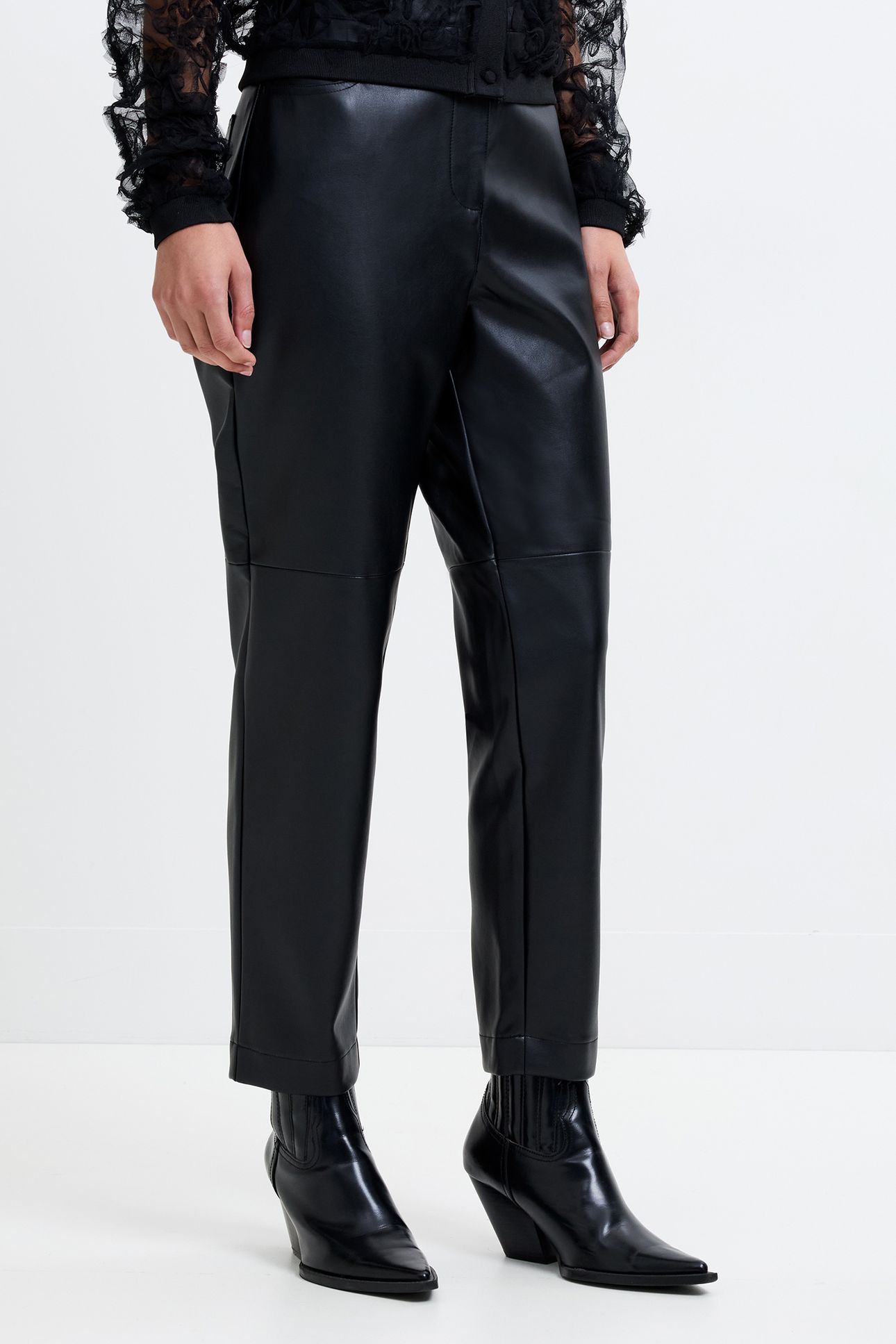 PU TROUSERS BLACK 5