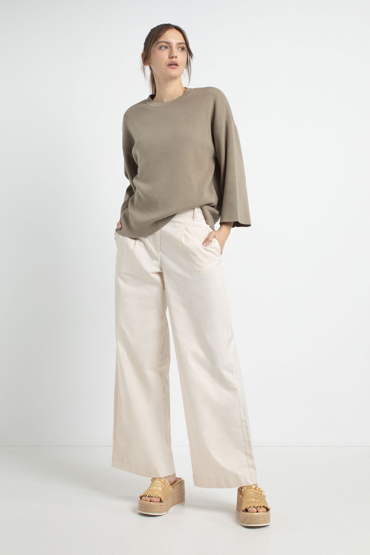 JAMES SWEATER LIGHT OLIVE 2