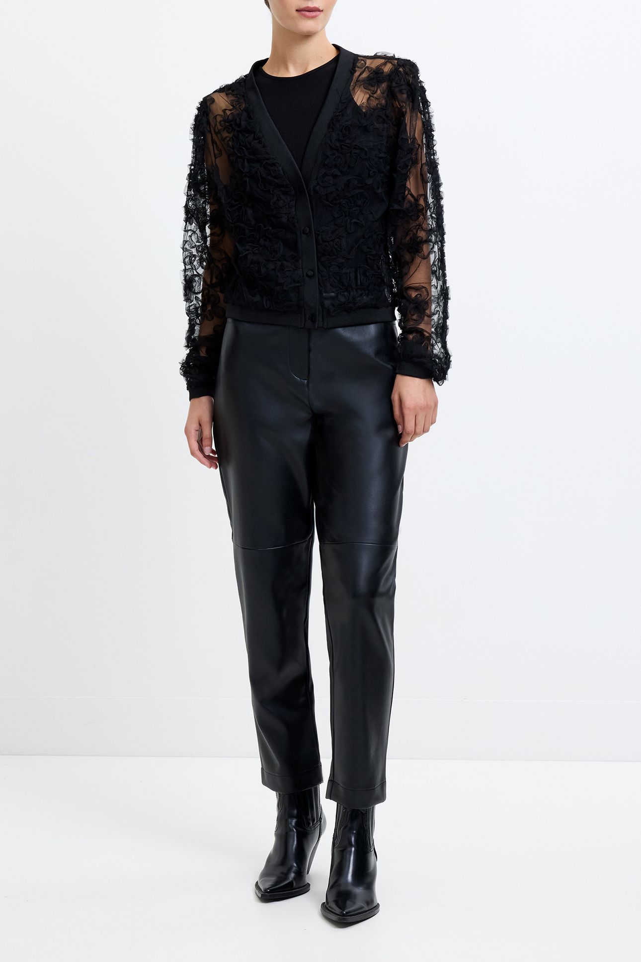 PU TROUSERS BLACK 3