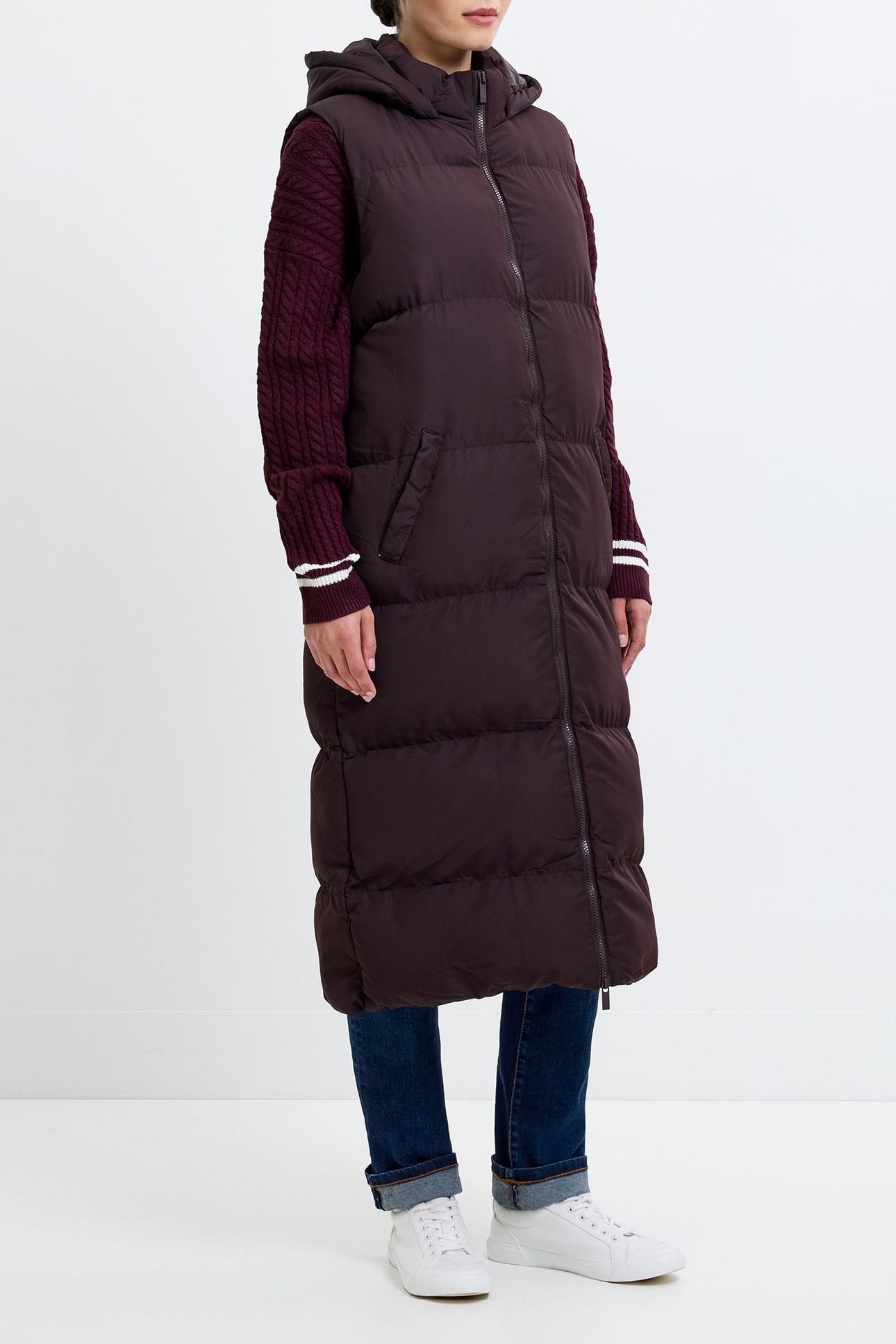 ROW GILET L CHOCOLATE 3