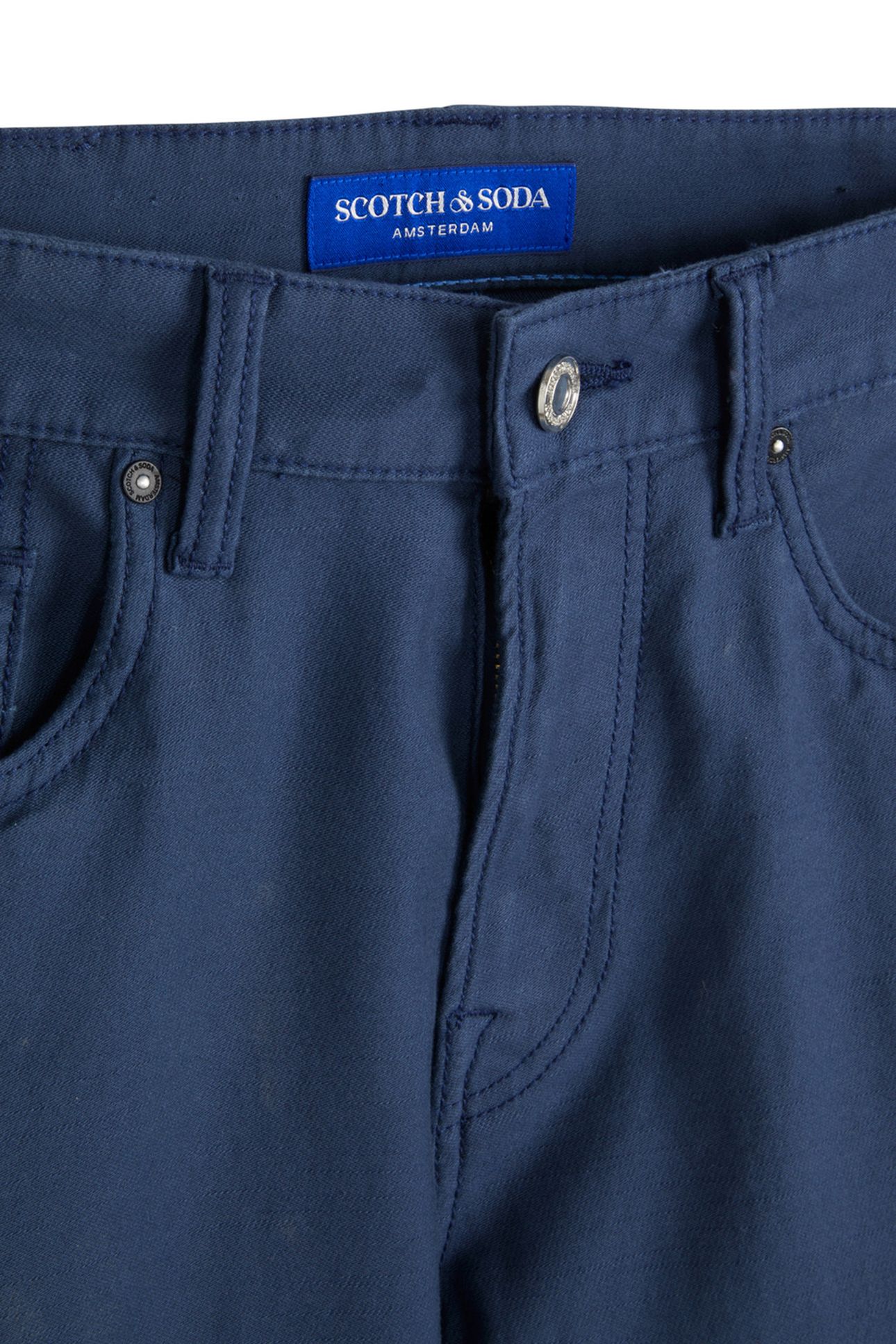 DOBBY COLOR STRAIGHT FIT NAVY/GREY 3