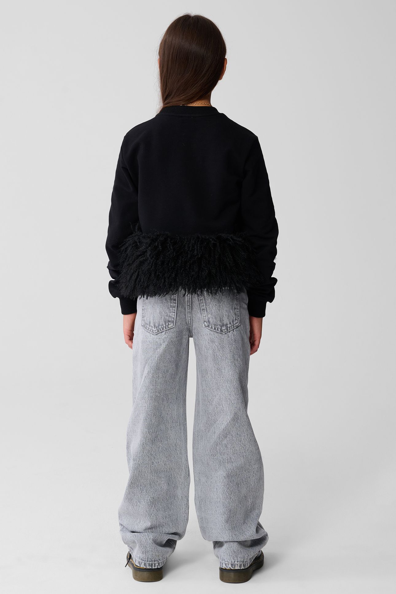 GIRLS SBFEATHER SWEAT BLACK 3