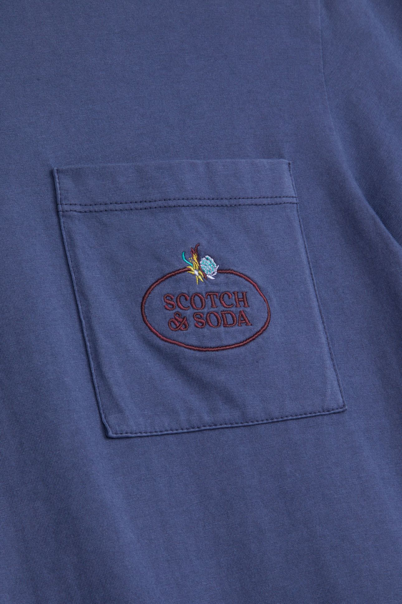 GARMENT DYED SS POCKET TEE NAVY COMBO 3