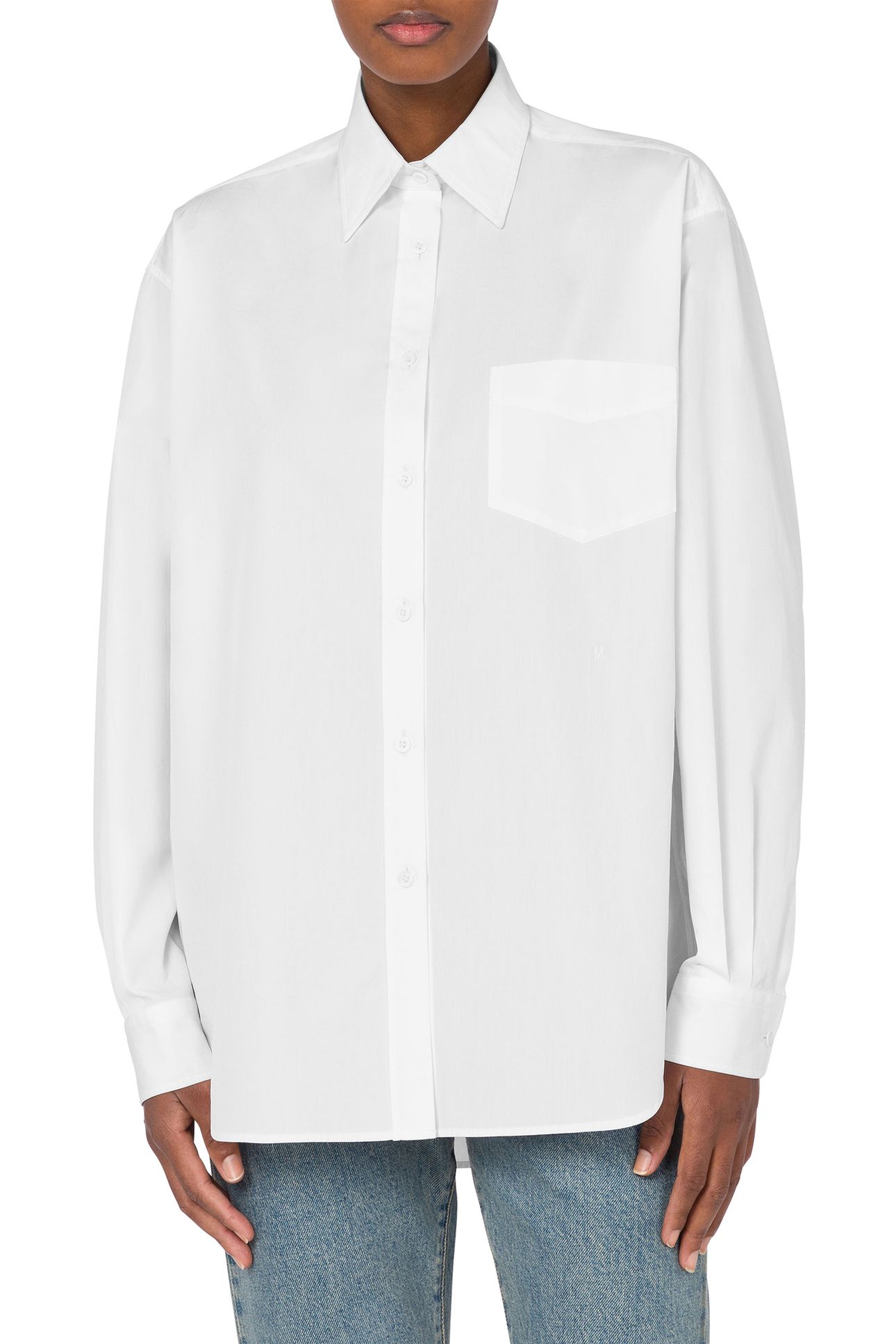 COTTON POPLIN SHIRT WHITE 1