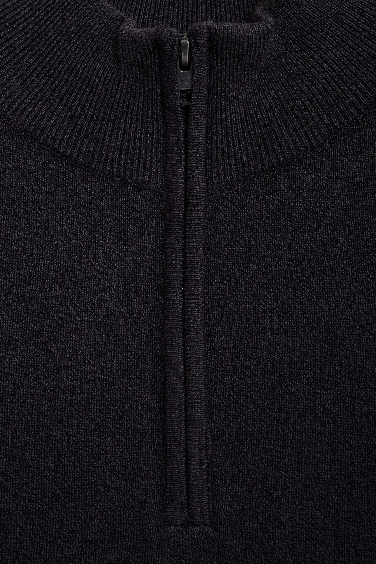 HALF ZIP LUXE CHARCOAL MEL 3