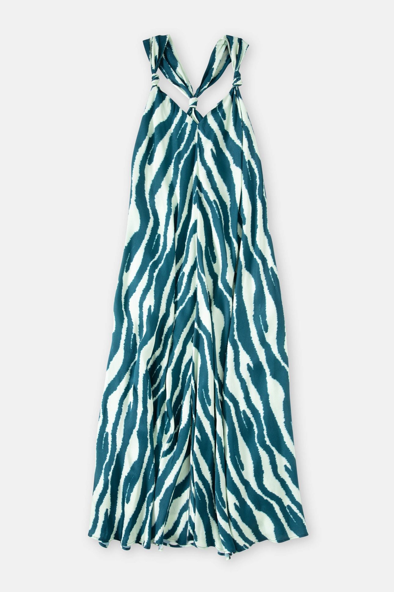 MAXI DRESS KNOTTED STRAPS DRESSES MIDNIGHT LAKE 3