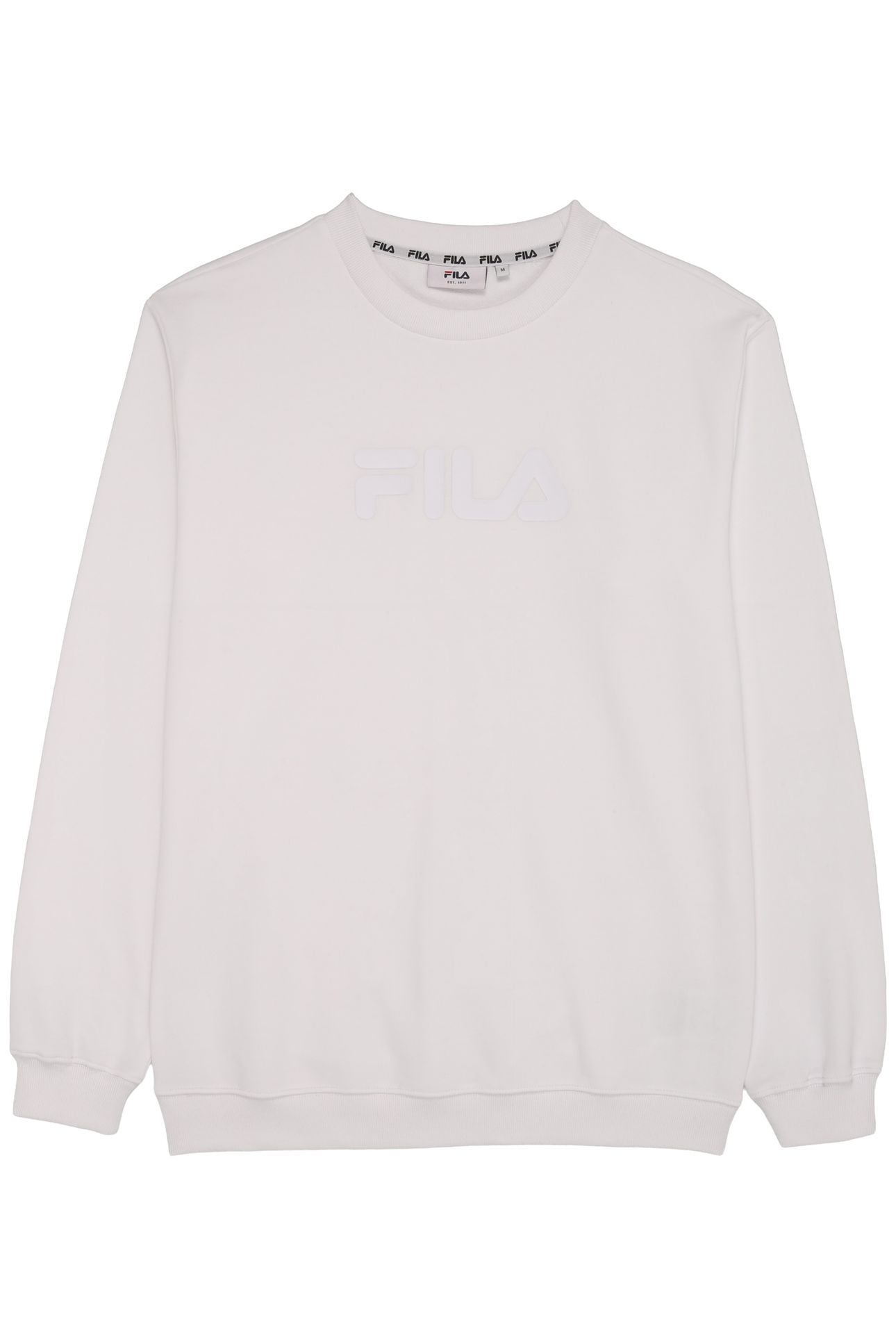 UNISEX ZANTEN LOGO CREW SWEAT BRIGHT WHITE 1