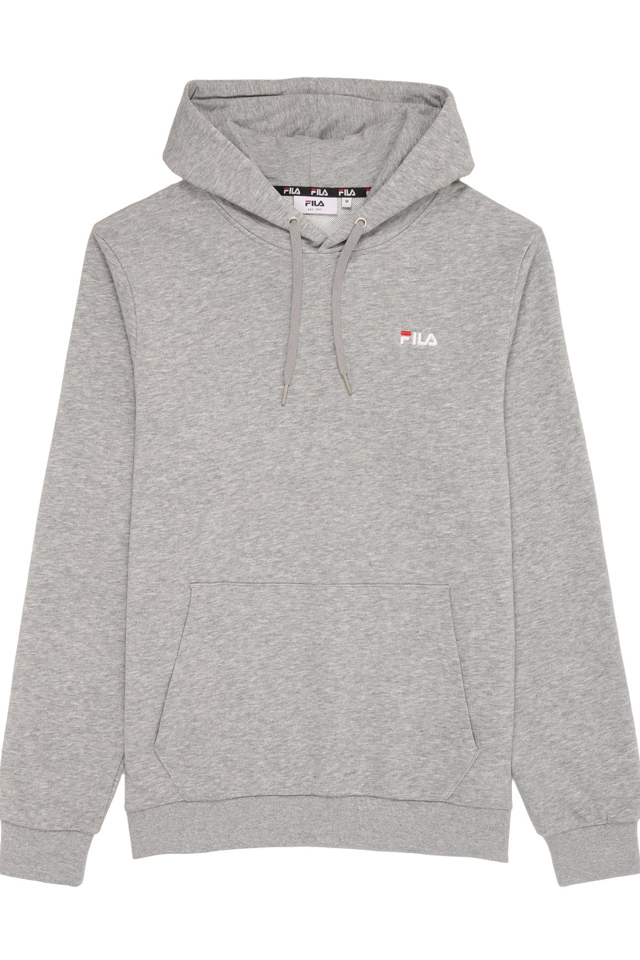 ZEVENAR LOGO HOODIE MEDIUM GREY MELANGE 1