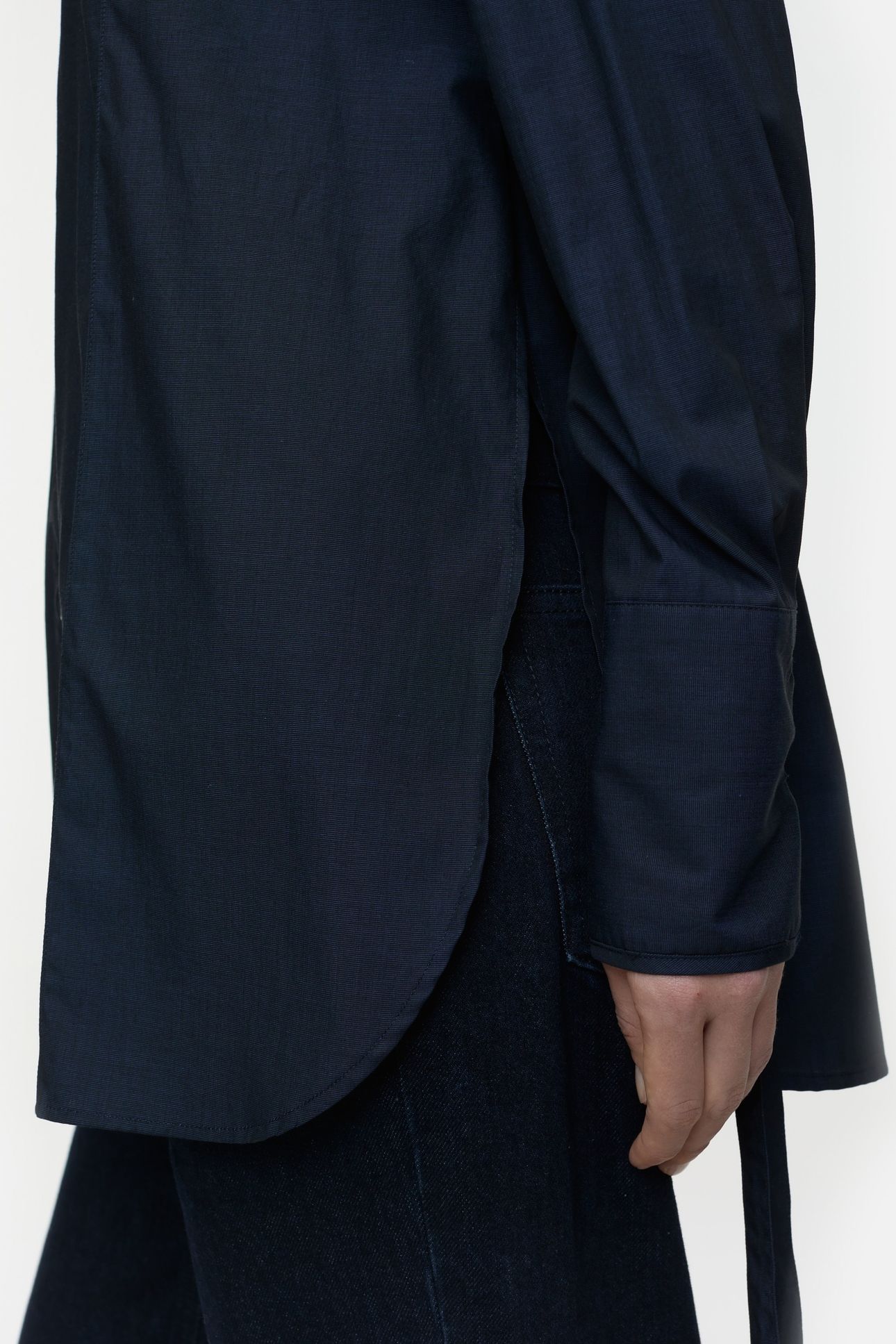 ELONGATED SHIRT SPACE BLUE 5