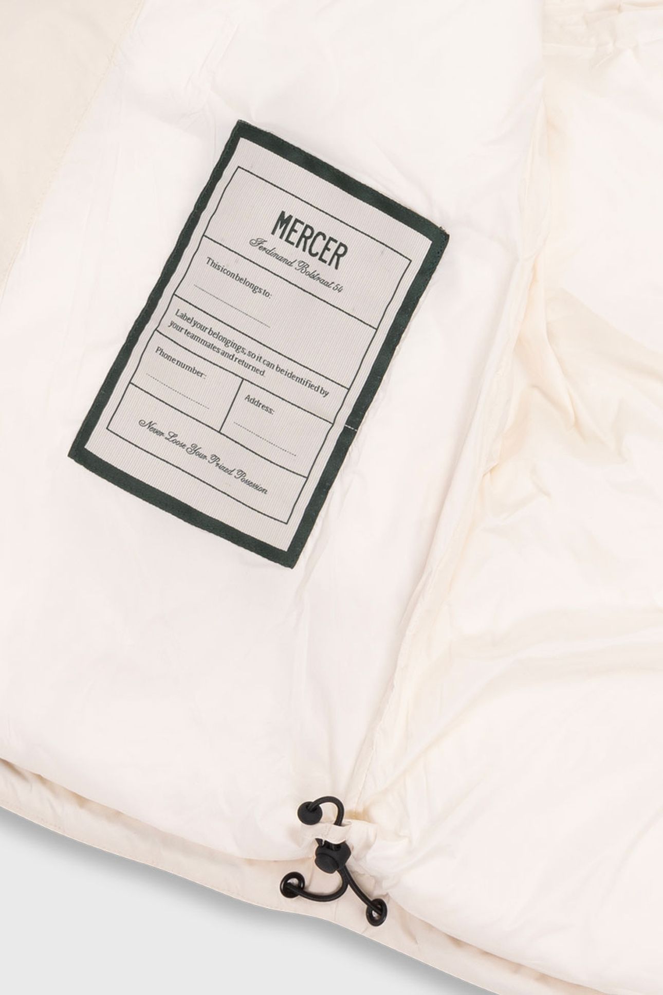 THE MERCER BODYWARMER OFF WHITE 3