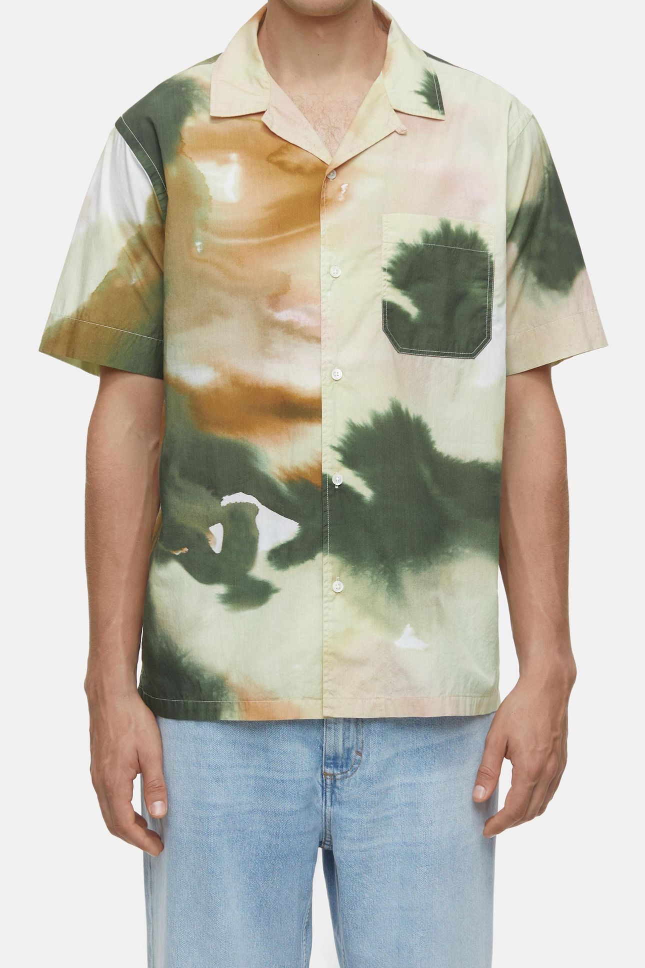 SHORT SLEEVED SHIRT SAGE TEA 4