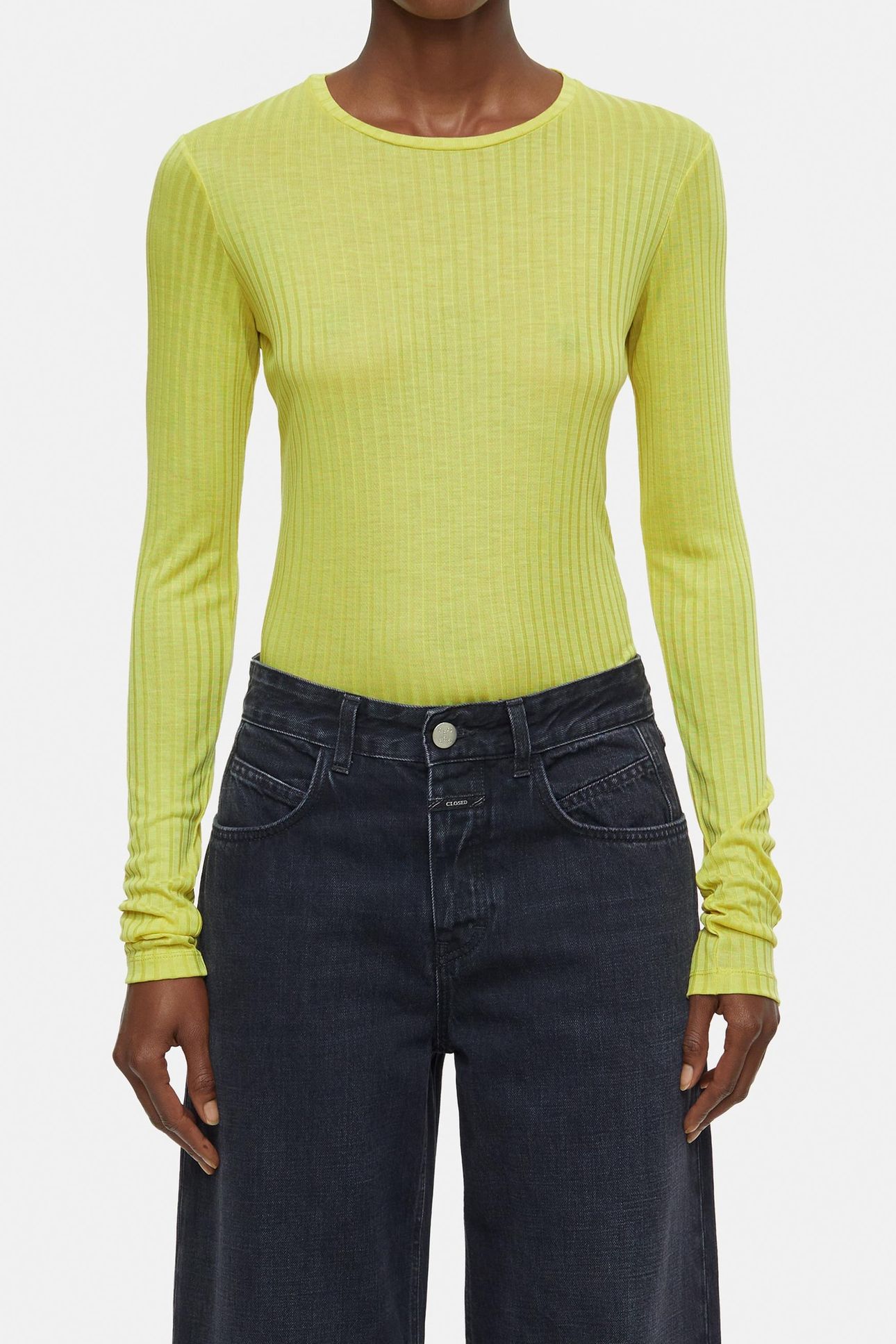 CREWNECK LONGSLEEVE T-SHIRTS PRIMARY YELLOW 2