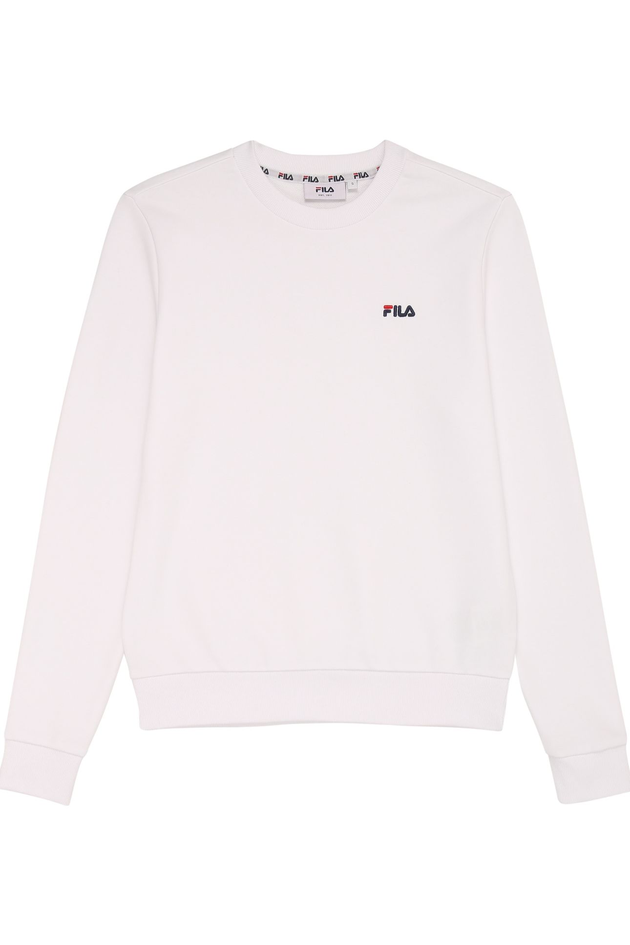 ZDUNA LOGO CREW SWEAT BRIGHT WHITE 1