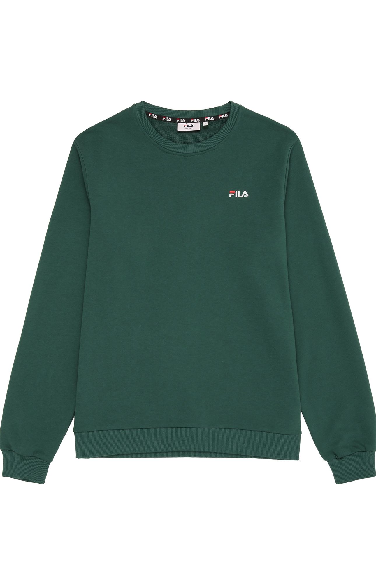 ZNIN LOGO CREW SWEAT POSY GREEN 1