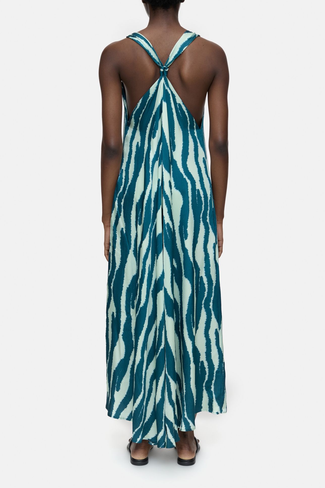 MAXI DRESS KNOTTED STRAPS DRESSES MIDNIGHT LAKE 2