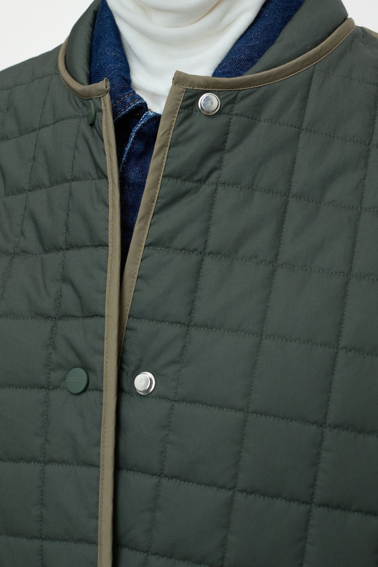 REVERSIBLE QUILTED COAT PINI GREEN 6