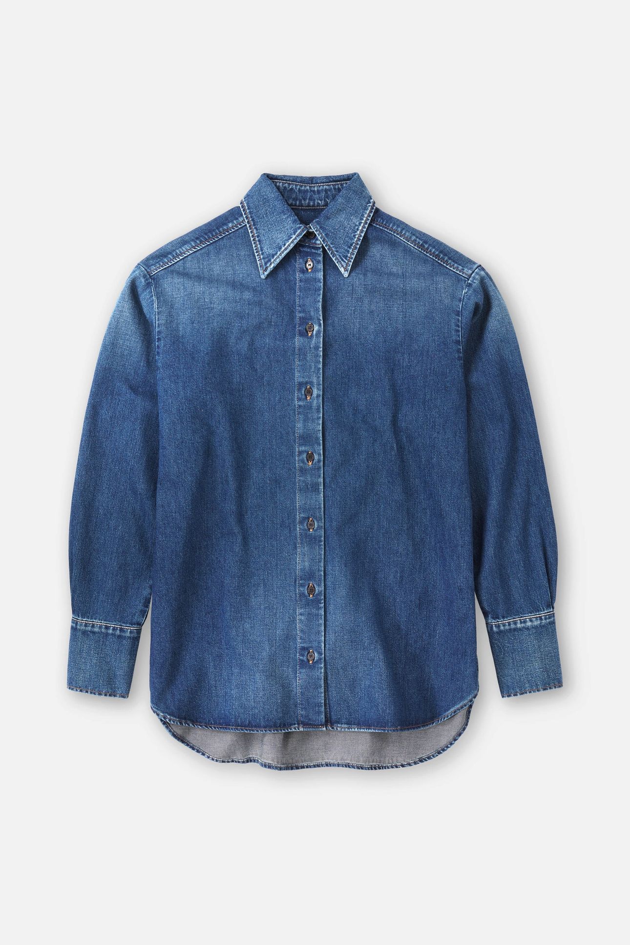 BOXY LONG SLEEVE SHIRT DARK BLUE 4