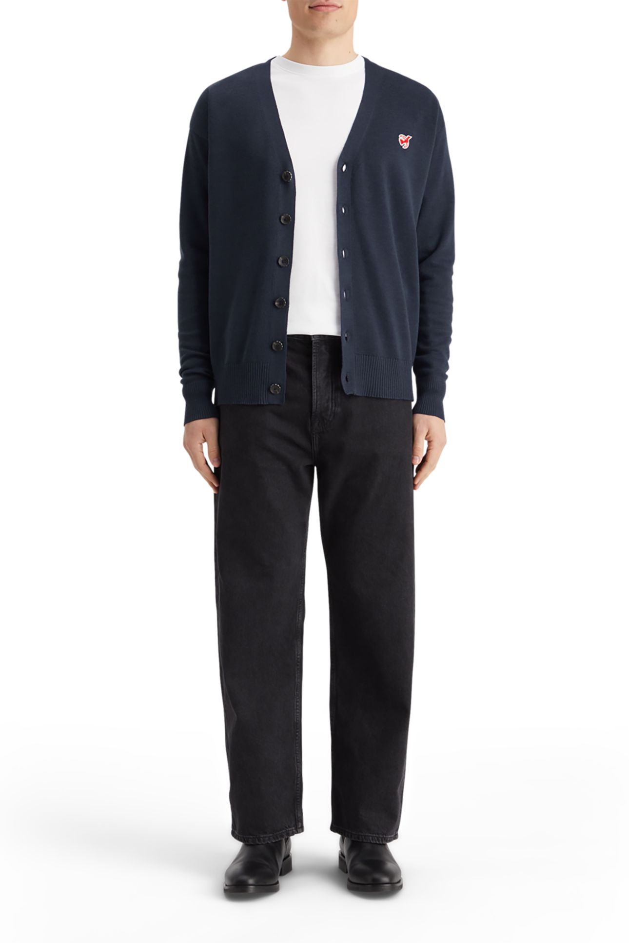 CORE - THE FREE SPIRIT PEACE BIRD CARDIGAN NAVY 2