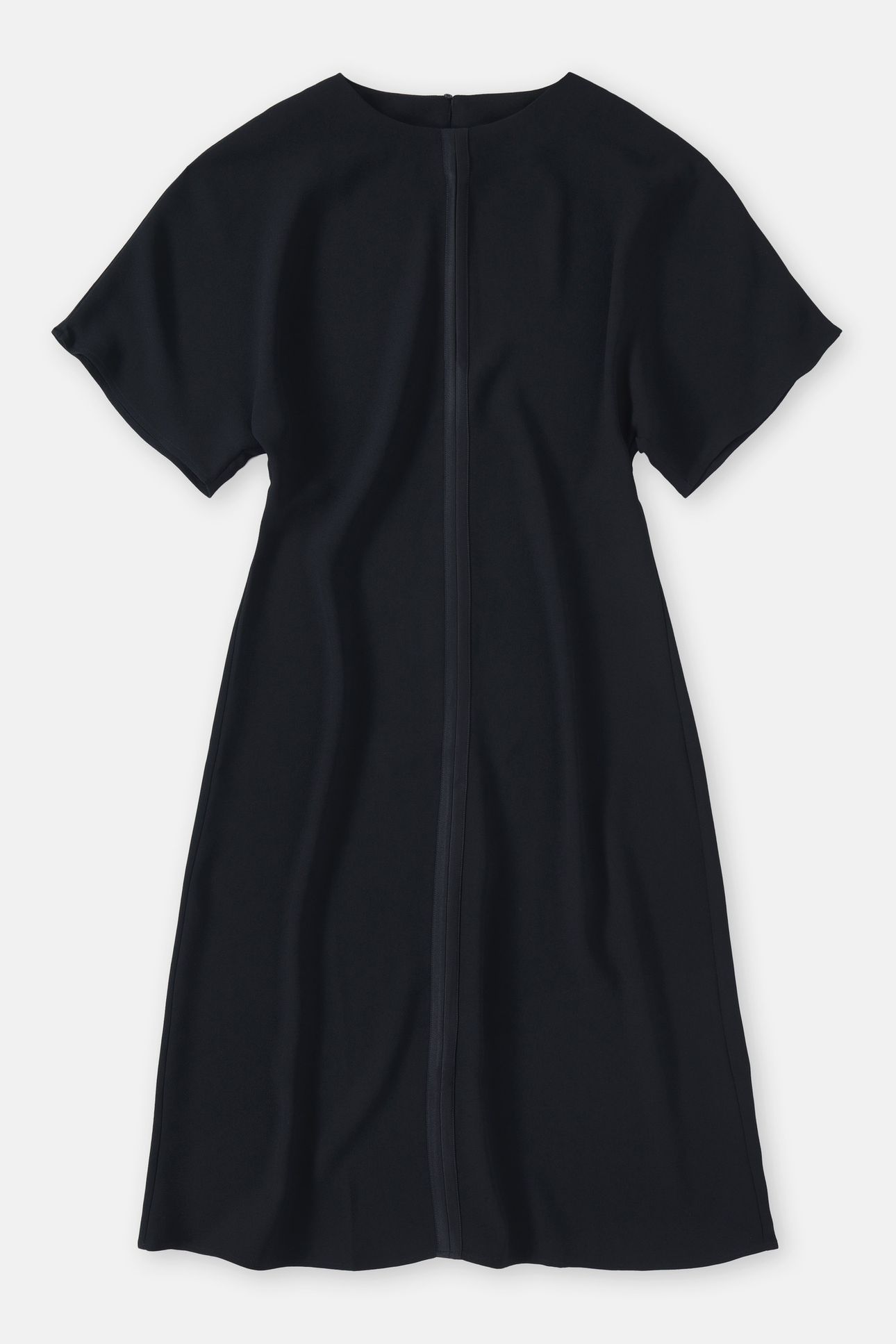 MIDI LENGTH SLEEVE DRESS BLACK 3