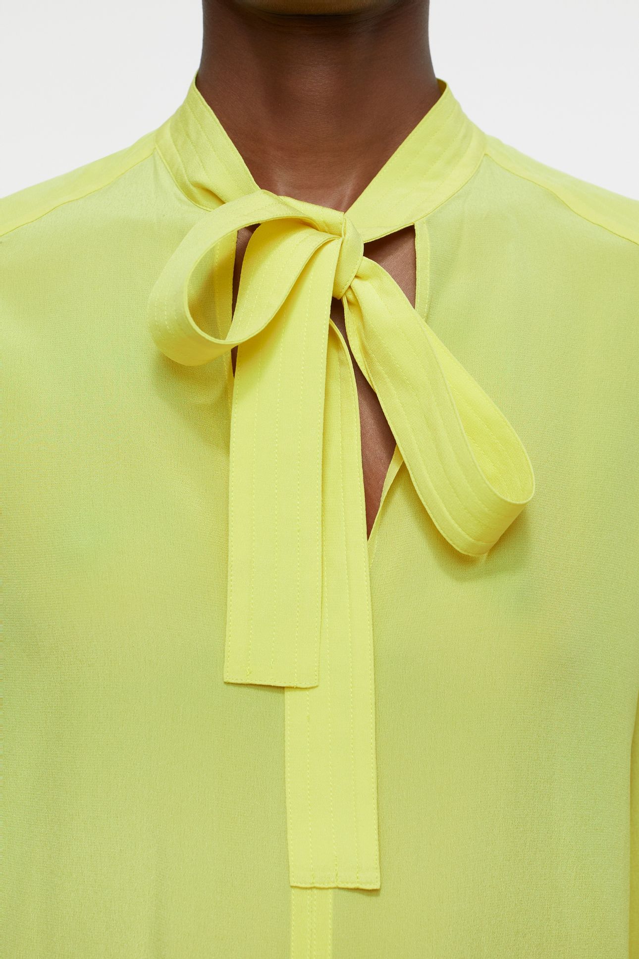 BLOUSE WITH STRAPS PRIMARY YELLOW 8