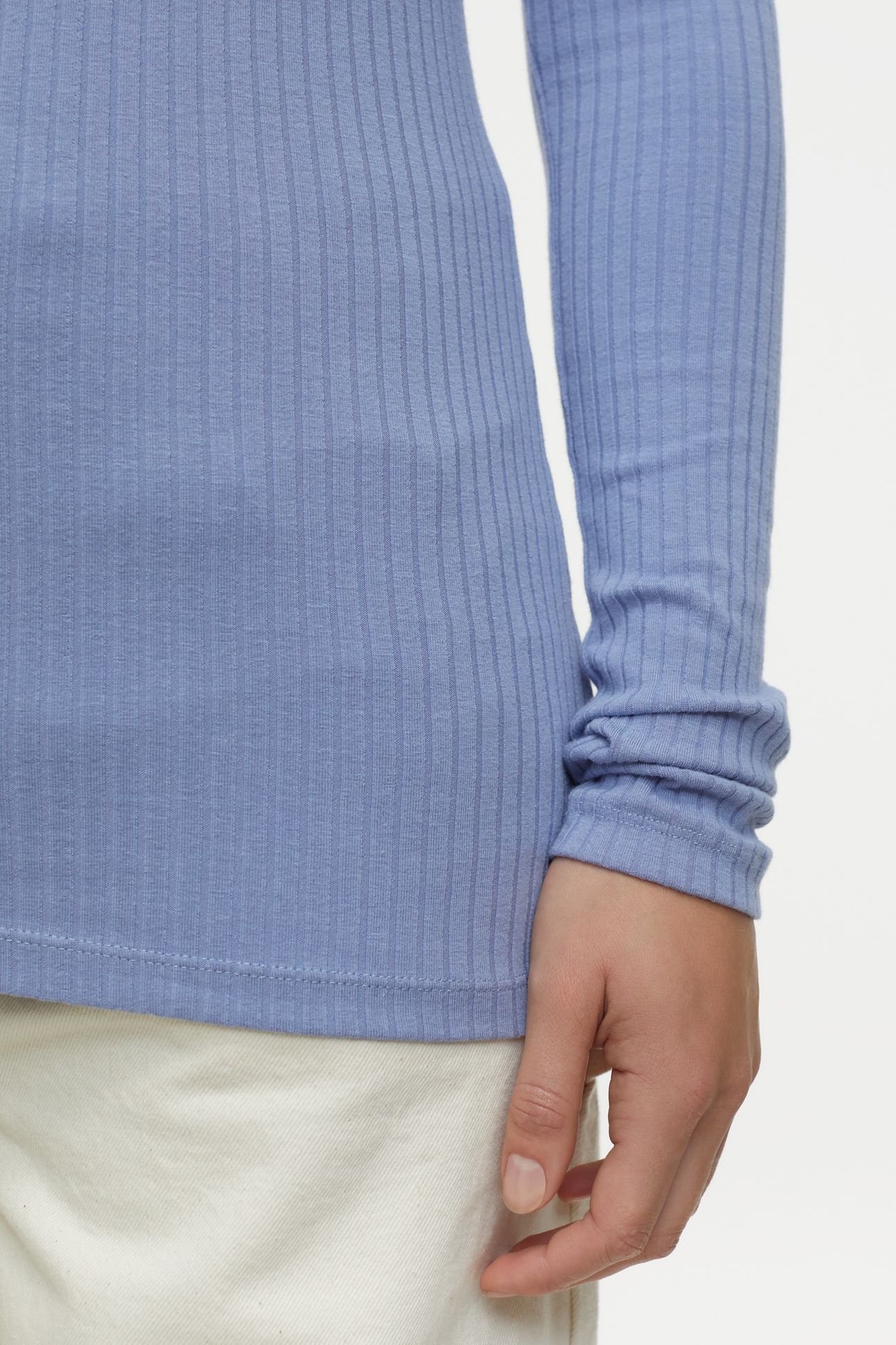 STRAIGHT NECK LONGSLEEVE T-SHIRTS BLUE HORIZON 11