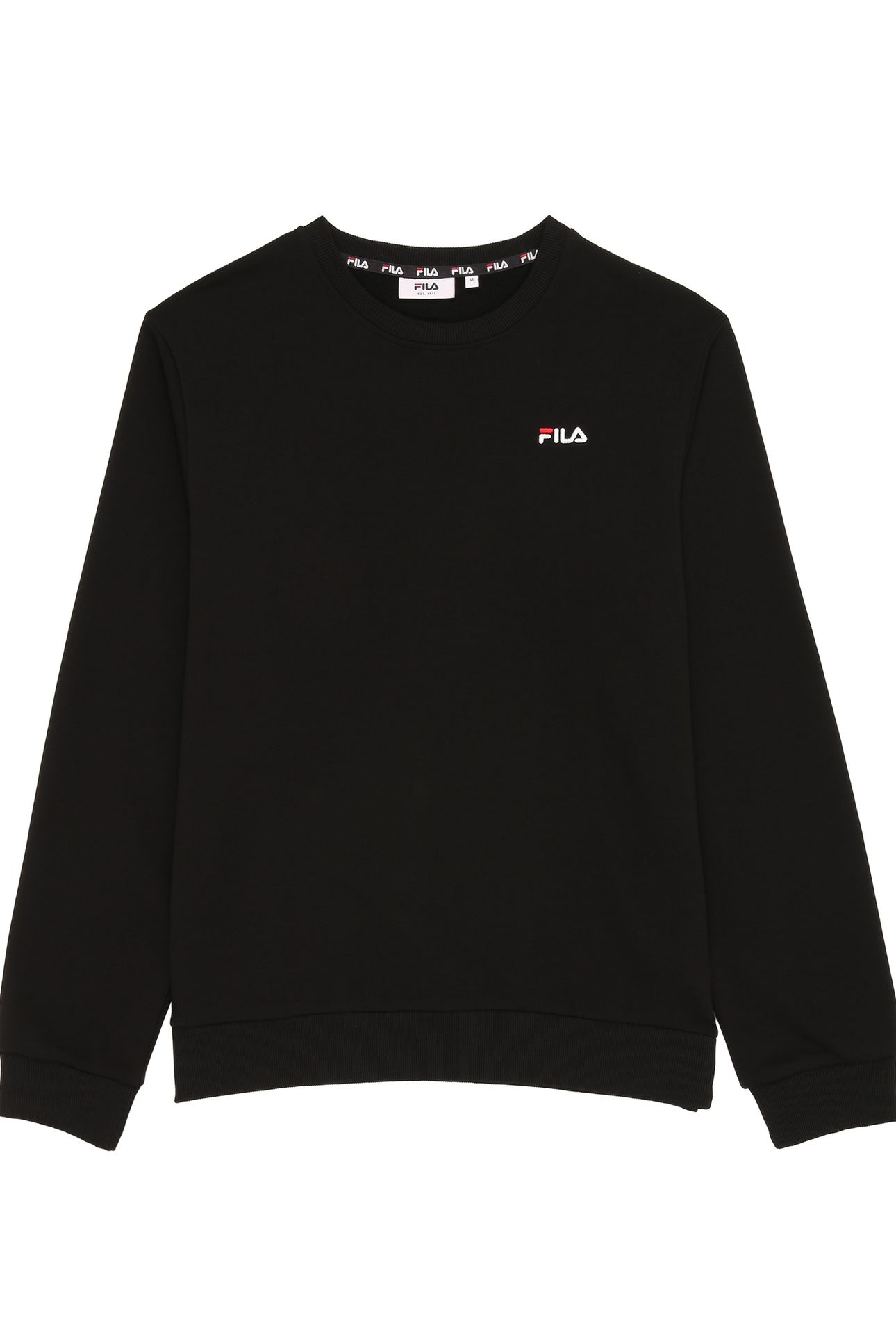 ZNIN LOGO CREW SWEAT BLACK 1