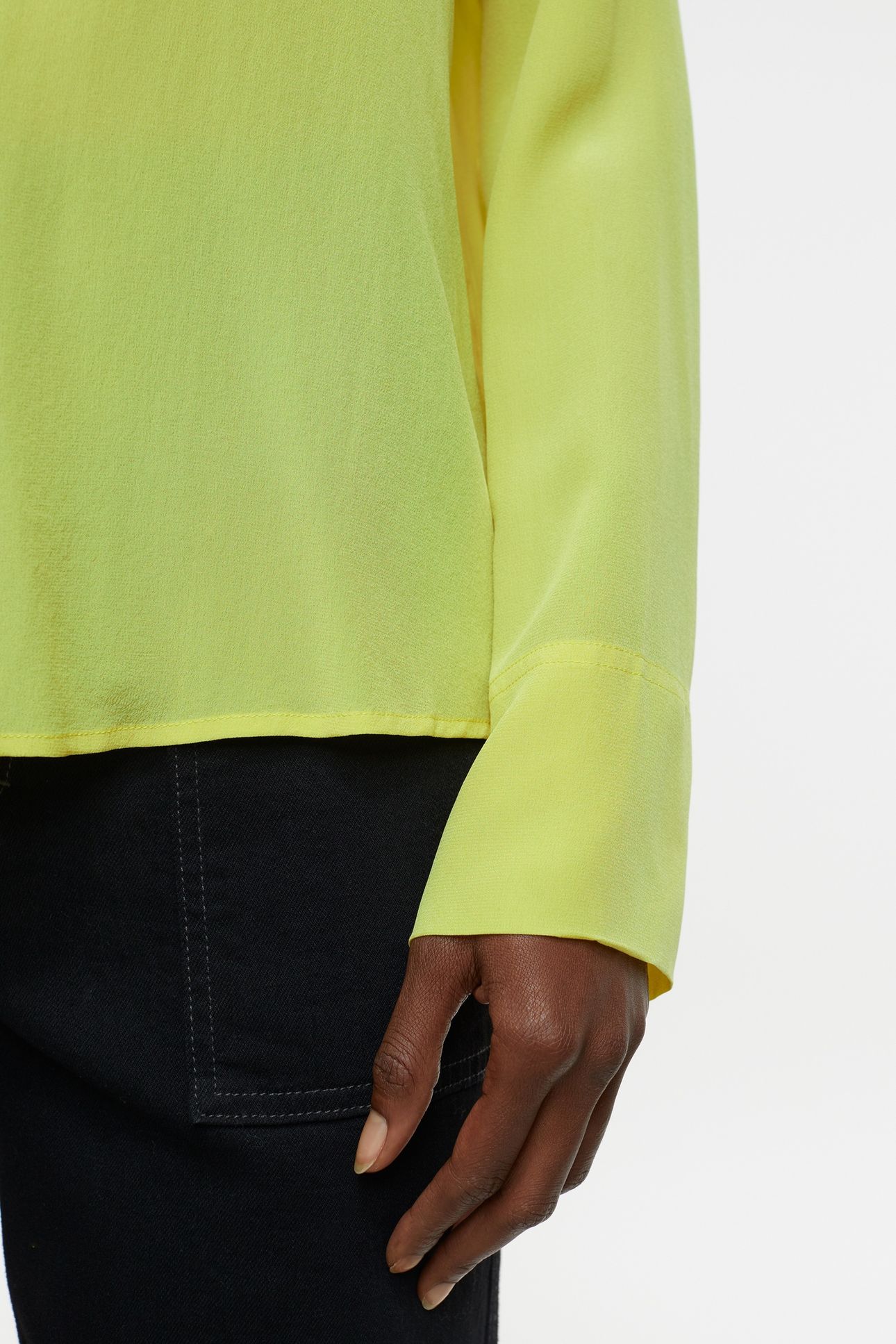 BLOUSE WITH STRAPS PRIMARY YELLOW 6