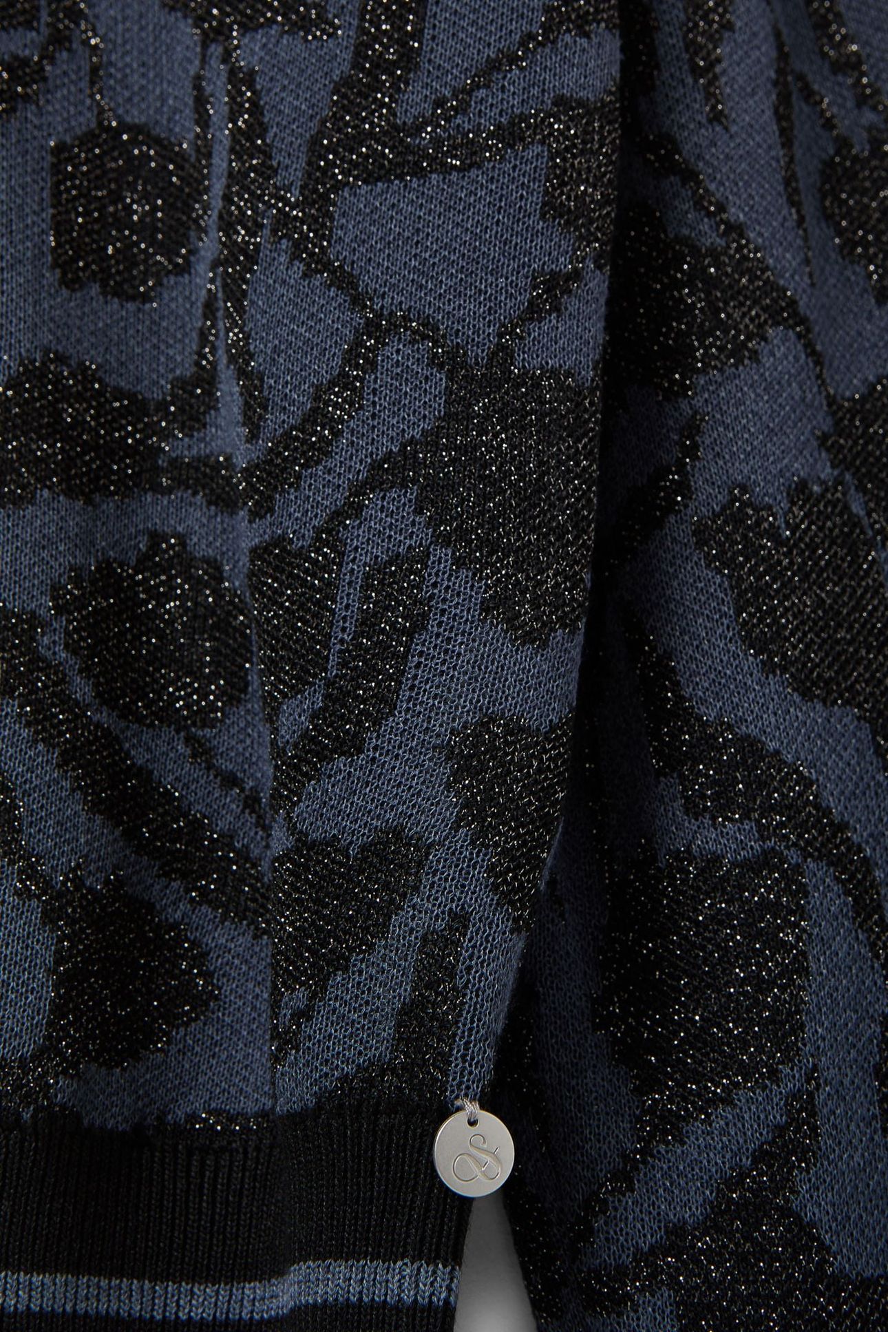 JACQUARD PULLOVER SEABORNE/ BLACK NIGHT LUREX 8